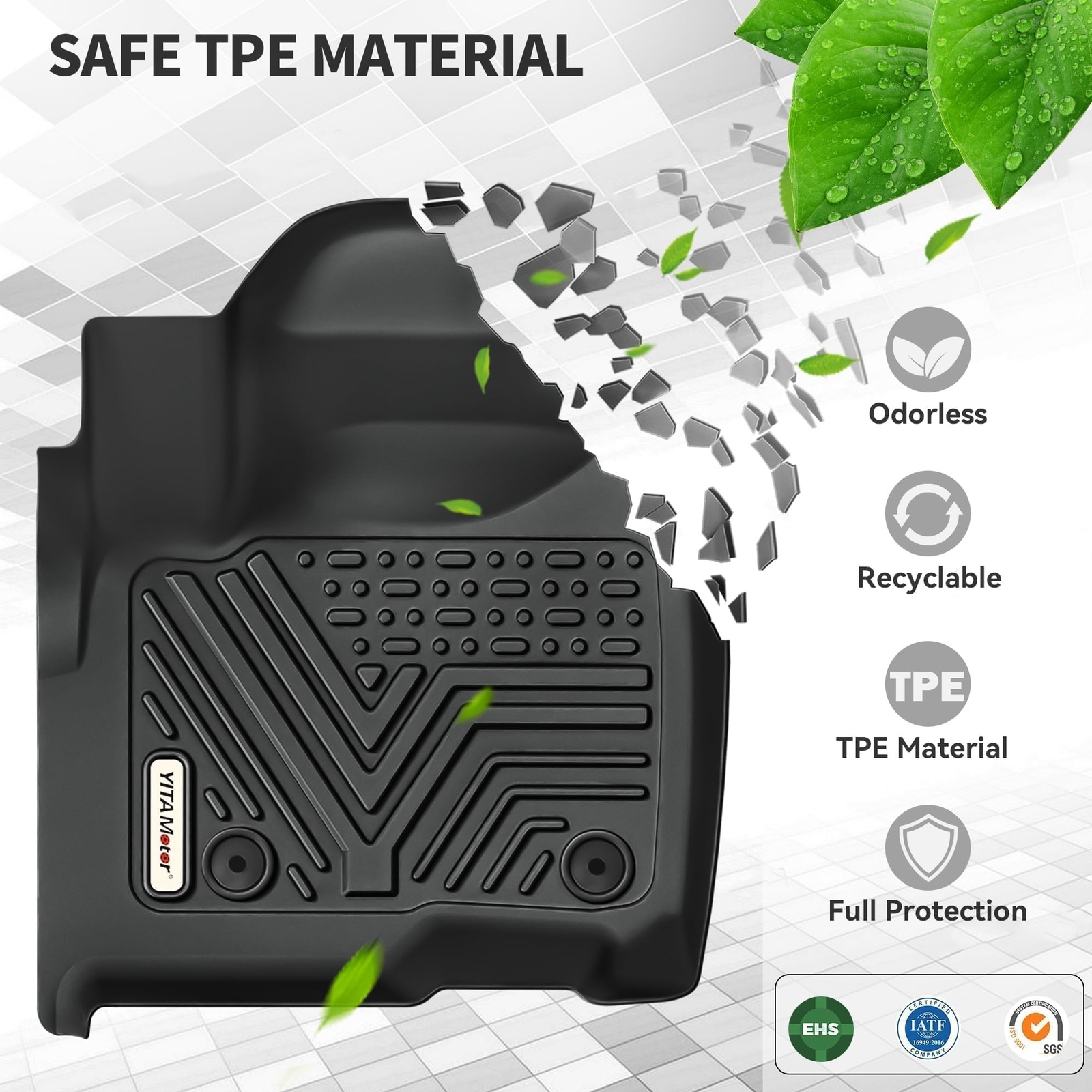 YITAMOTOR Floor Mats Compatible with 2019-2025 Chevrolet Silverado 1500/GMC S…