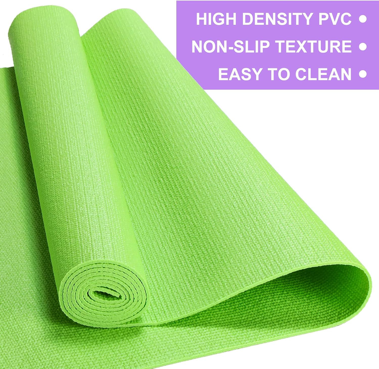 16 Pack Yoga Mats 3mm Non-Slip PVC Exercise Workout Mat for Home Gym and Pilates