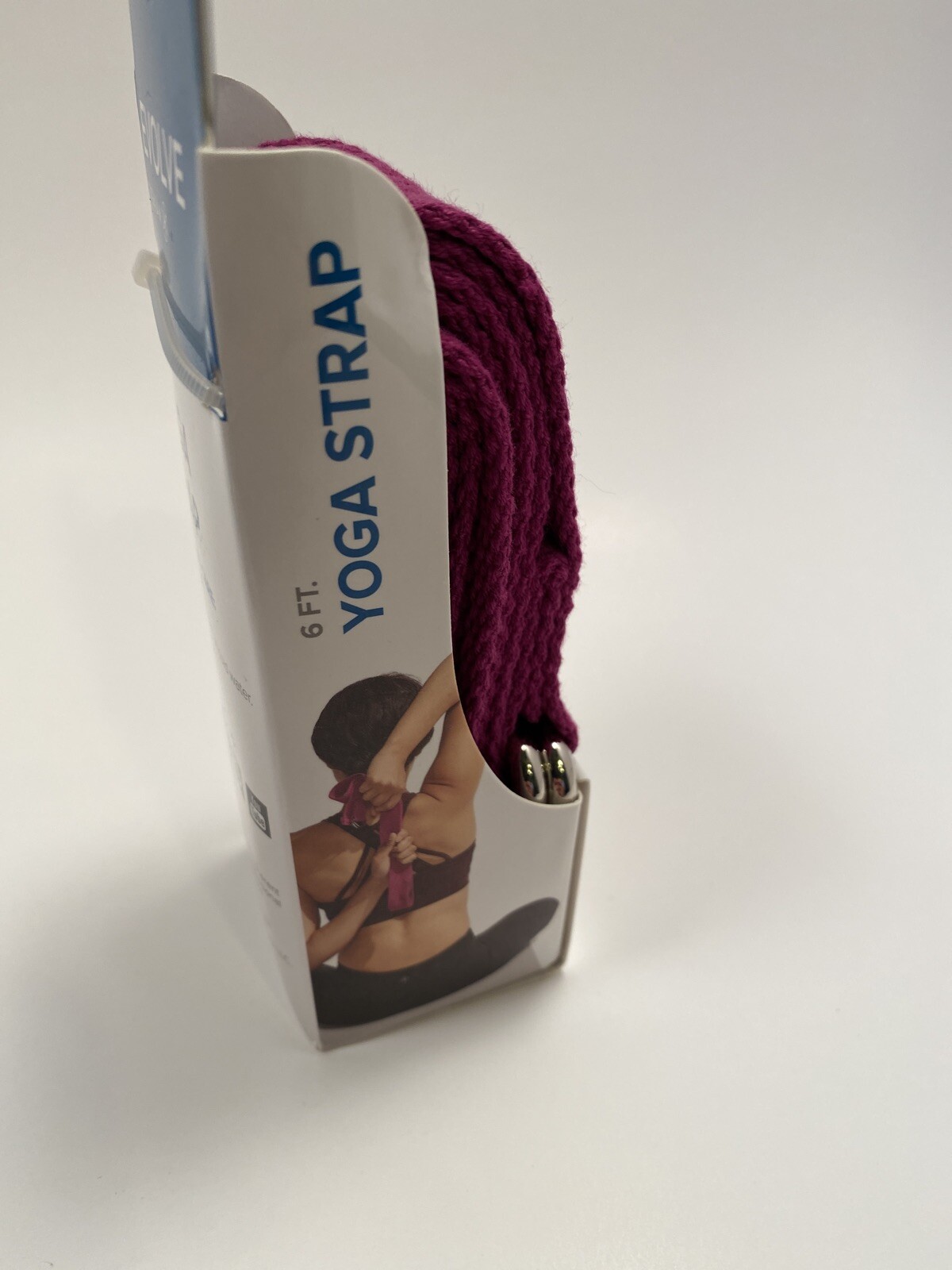 Evolve Yoga Strap Purple 6 Feet Machine Washable 100% Polyester Durable D-Ring