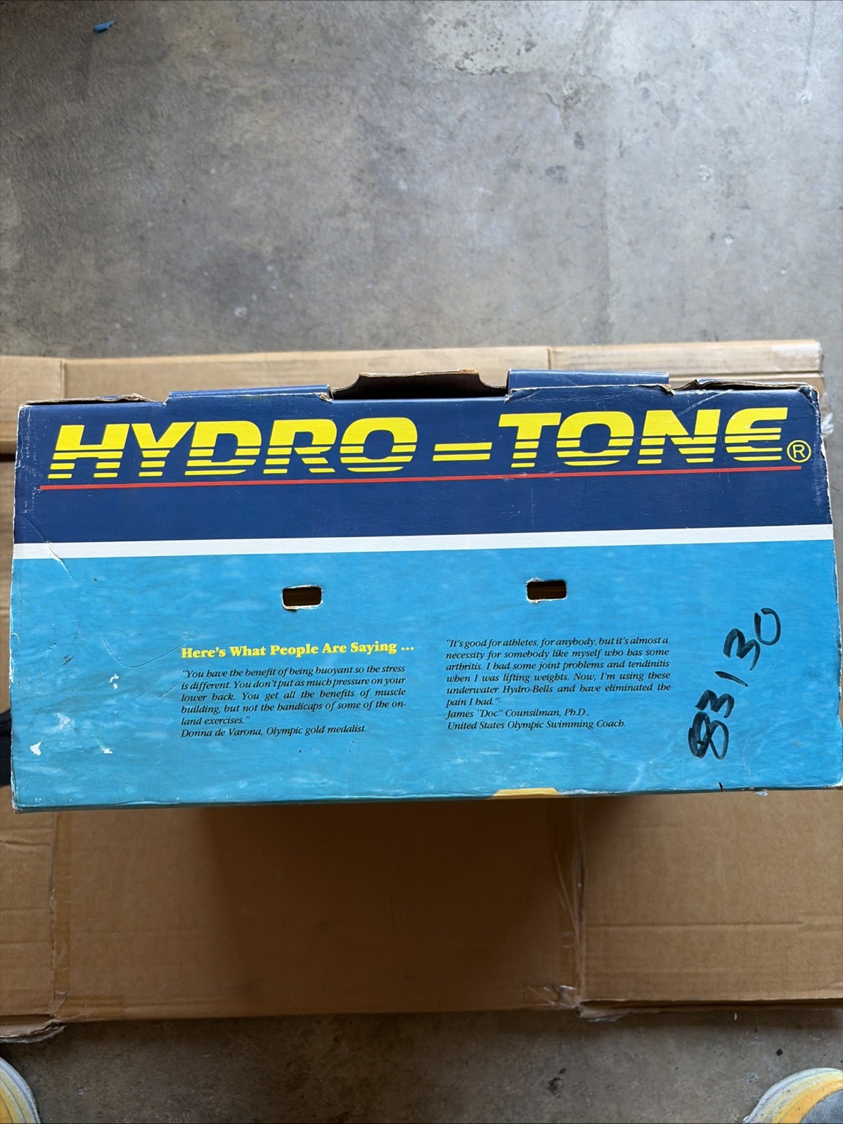 Pair Hydro Tone Aquatic Exercise Systems Water Resistance Dumbells System-1 Box