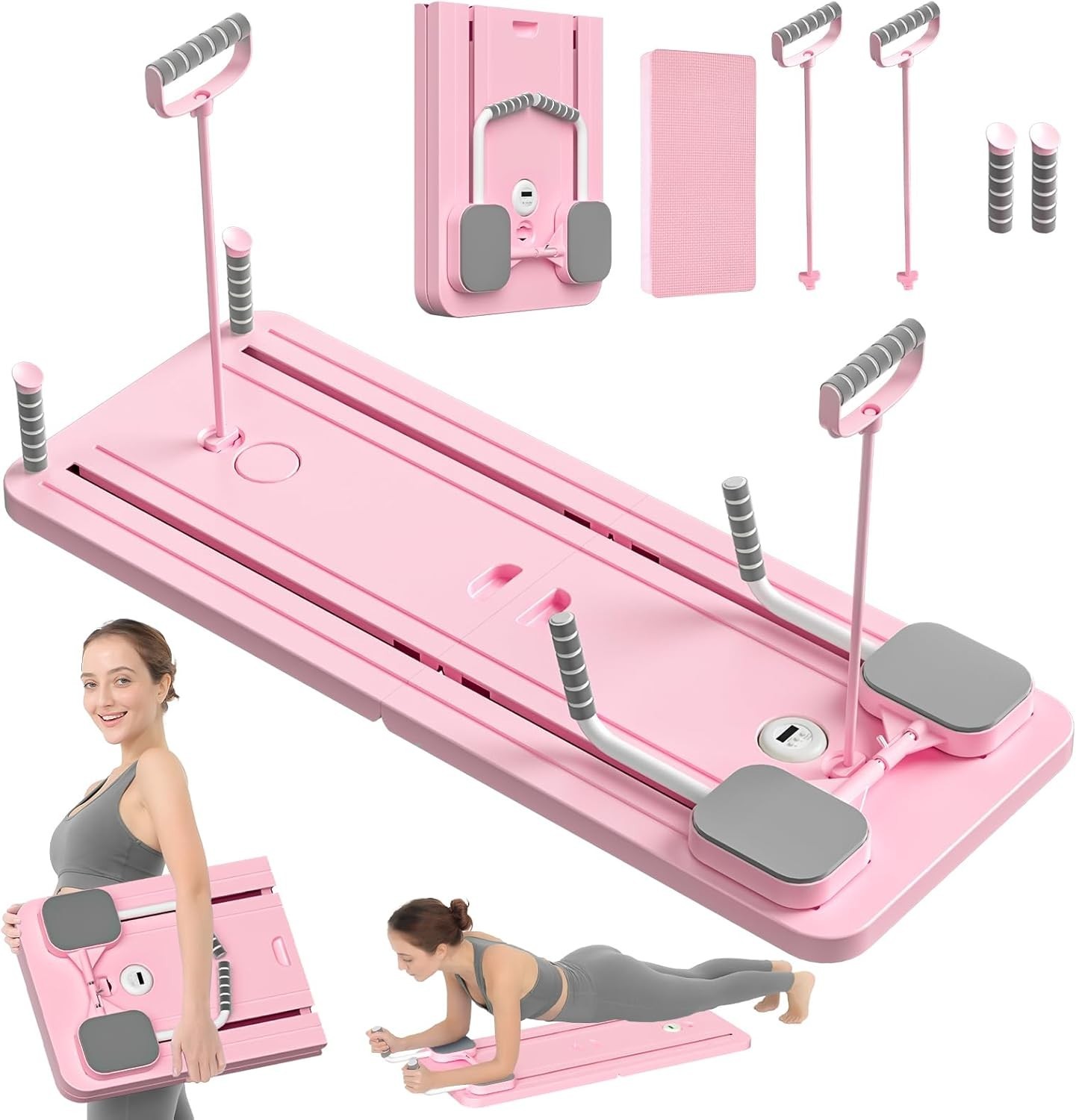 Pilates Board – Pilates Reformer Set, Multi-Purpose Foldable Pilates Reformer…