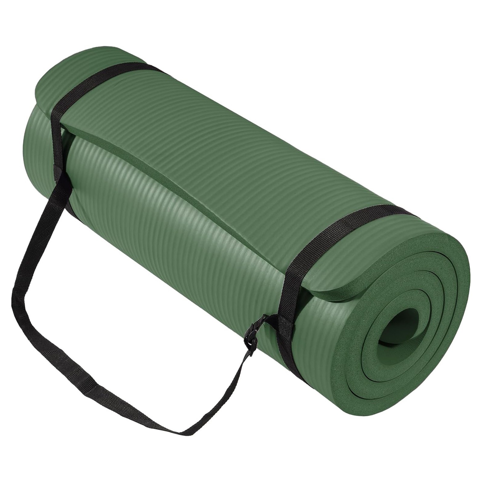 BalanceFrom Yoga Mat, 1&Prime; Extra Thick Exercise Pilates Workout Mat, Green Jasper