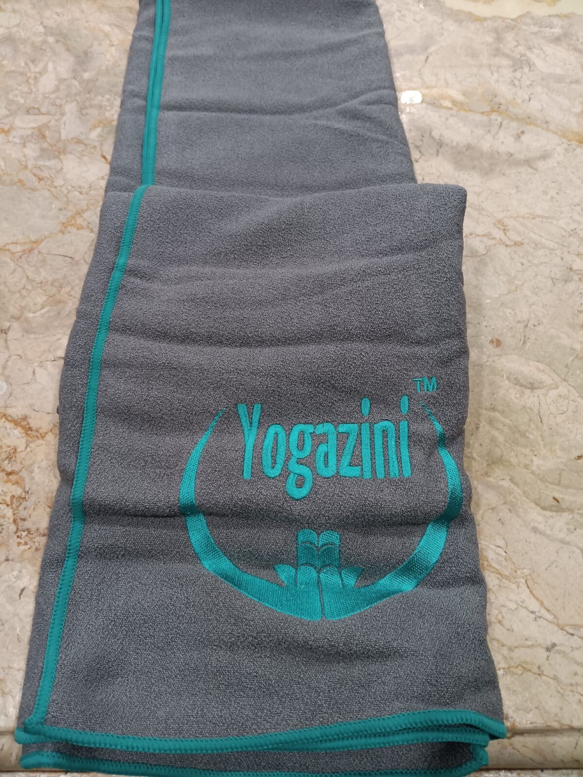Yogazini Hot Yoga Towel, Non Slip, Super Absorbent, Plush Microfiber Yoga Mat