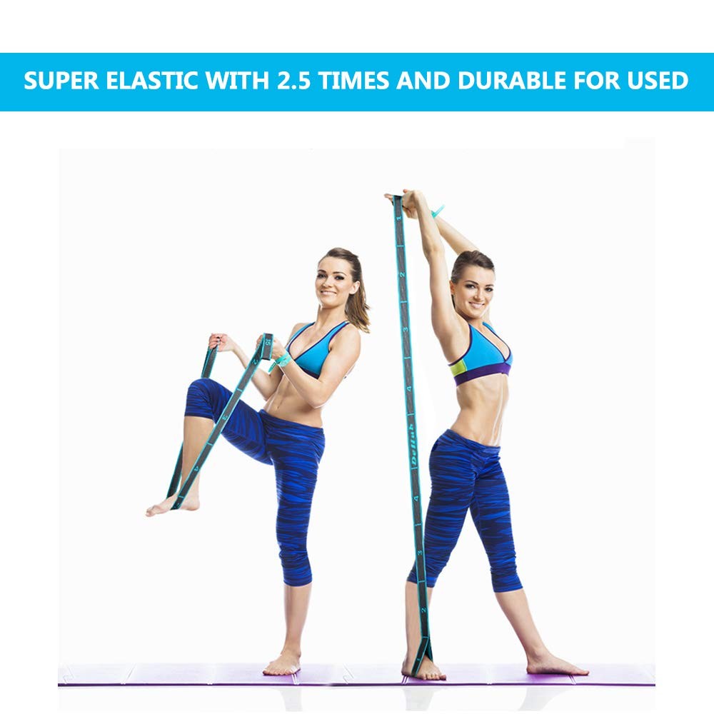 Stretch Strap, Elastic Yoga Stretching Strap, MultiLoop for Physical Therapy,…