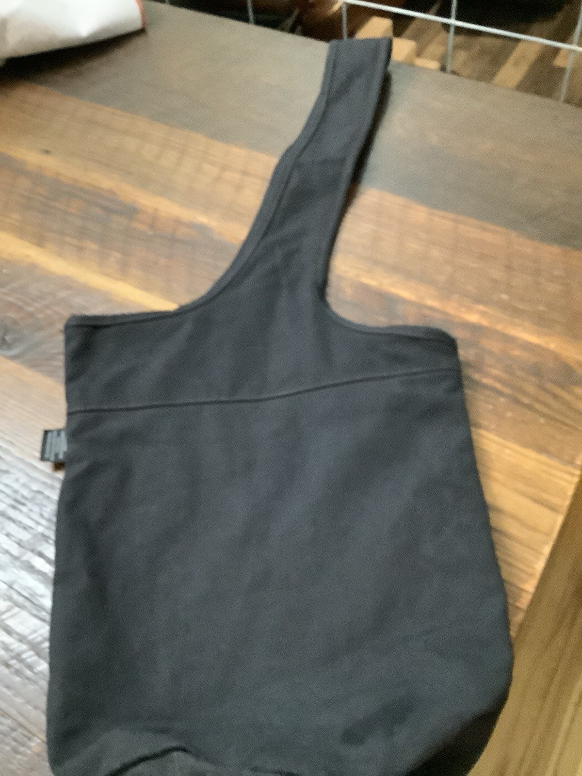 Ewedoos Yoga Mat Bag Canvas Sling Carrier with Pockets Black Embroidered Trim