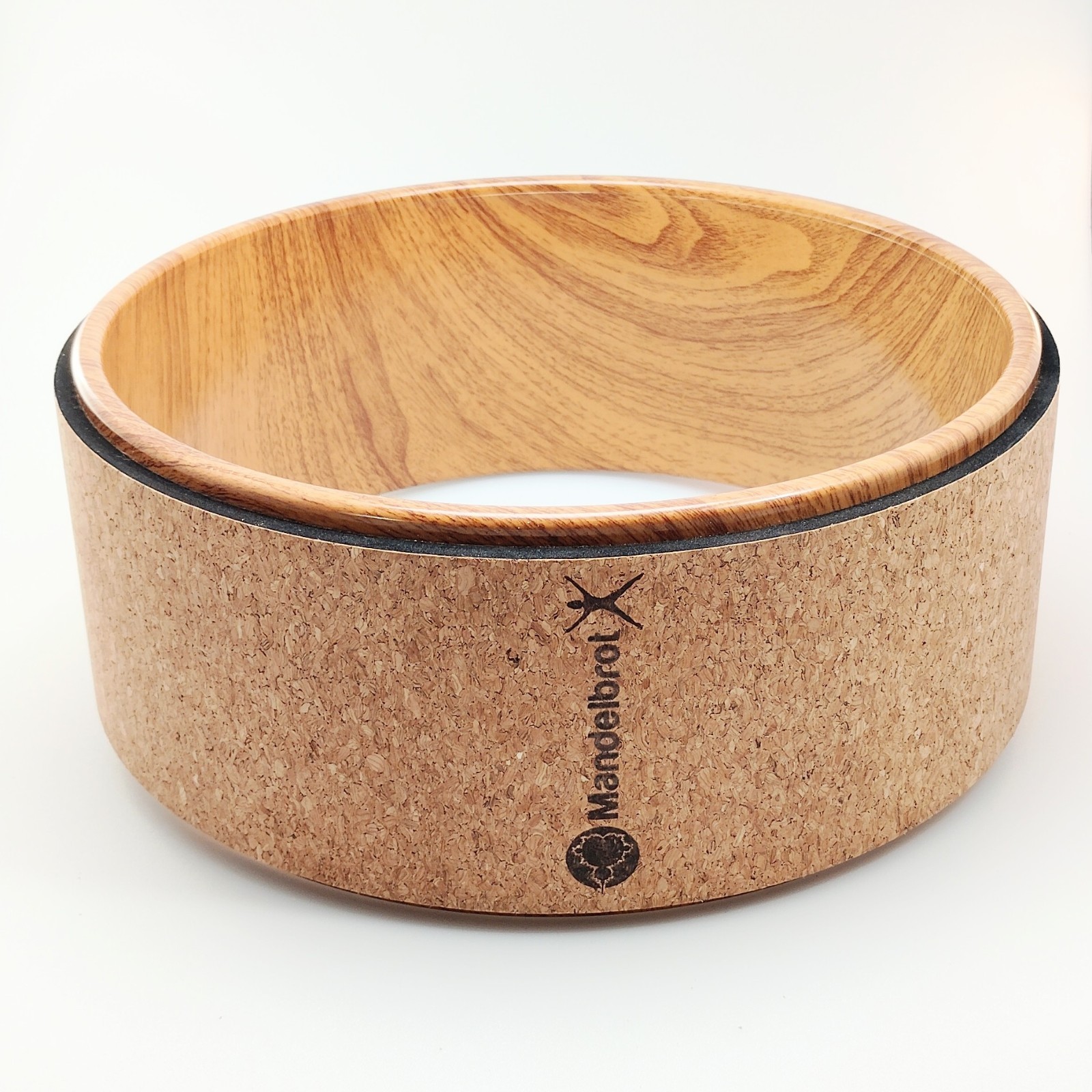 Mandelbrot Cork And Hardwood Yoga Wheel 13”x 5” OBO