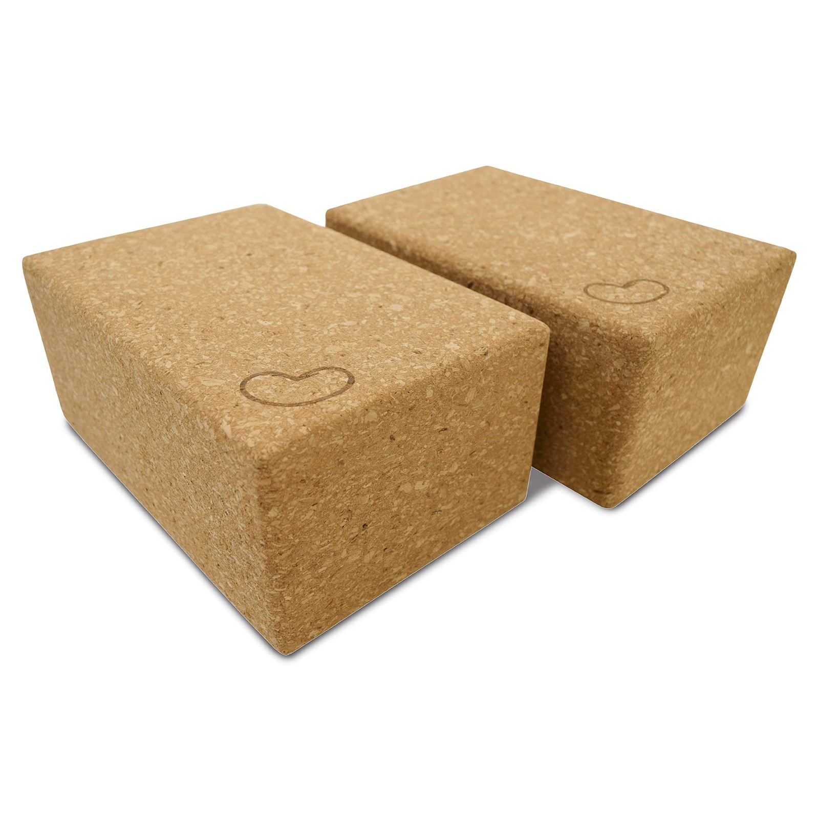 Bean Products Yoga Blocks 2 Pack, Cork, Large 4x6x9, supportive for improve…