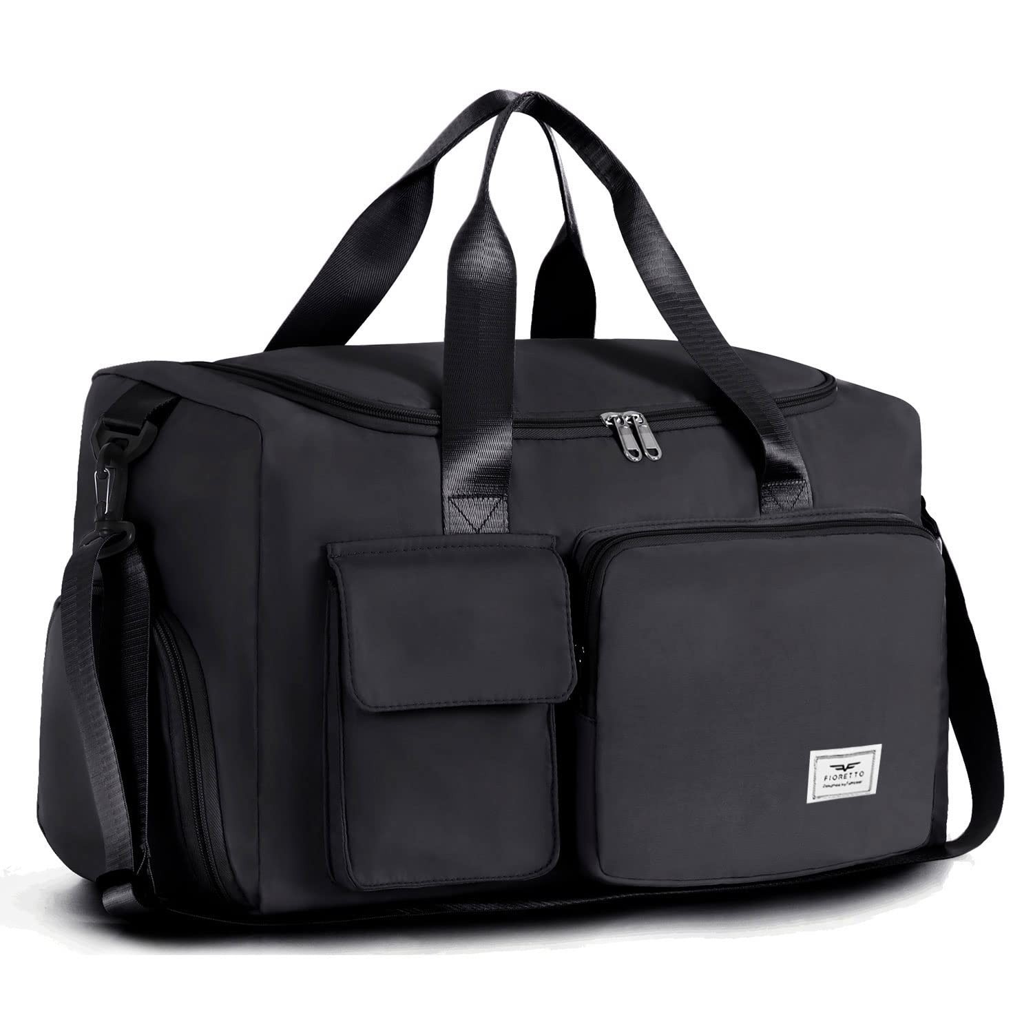 FIORETTO Women&rsquo;s Gym Duffle Bag with Shoes Compartment, 30L Capacity, Ideal f…
