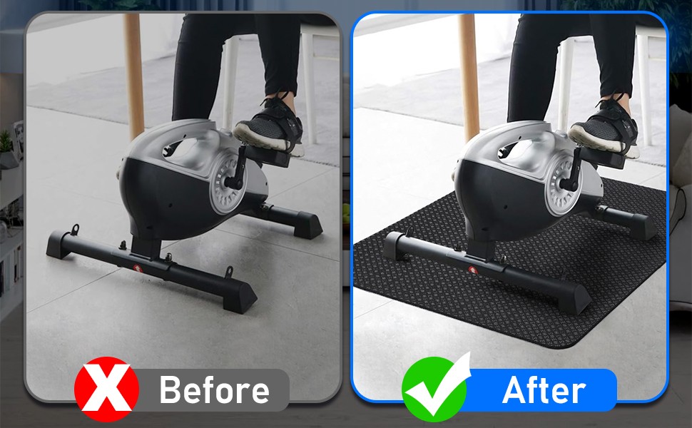 Non-Slip Workout Mat for Ellipse Leg Exerciser, Ellipse Machine Mat, Exercise