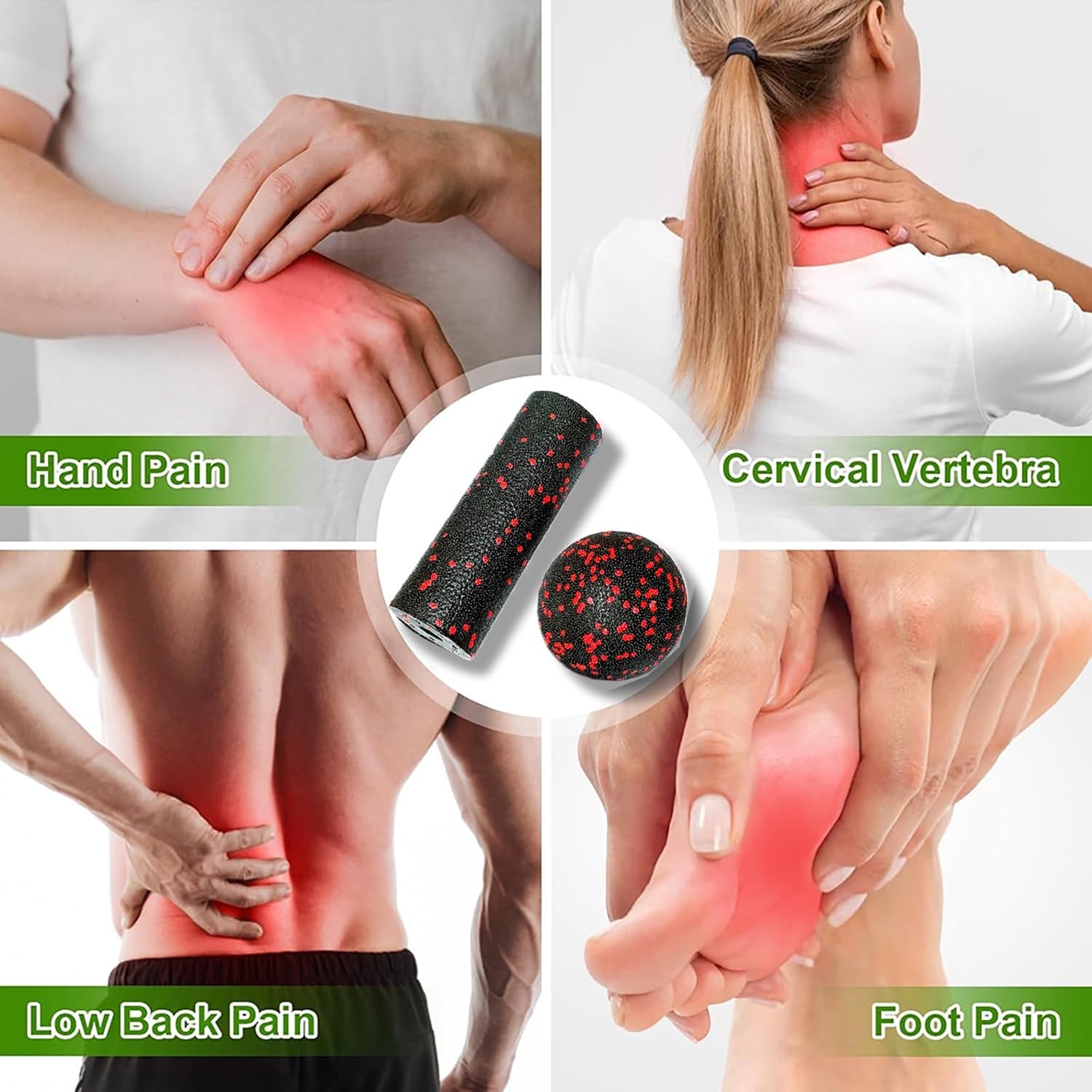 Extra Mini Foam Roller – High Density Massage Roller, Extra Small Yoga Roller…