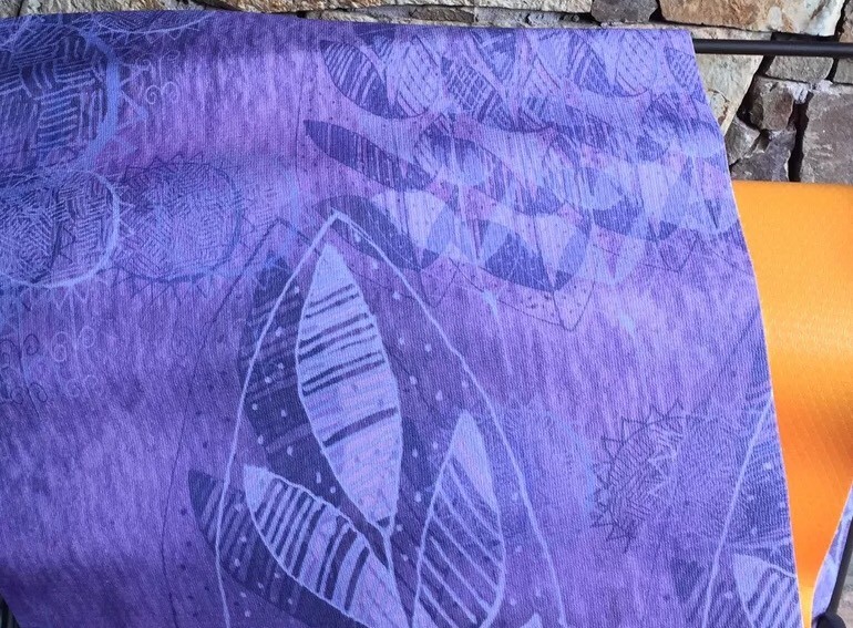 InHouse Marianna Tankelevich Summer Night Yoga Exercise Mat Purple /Lavender