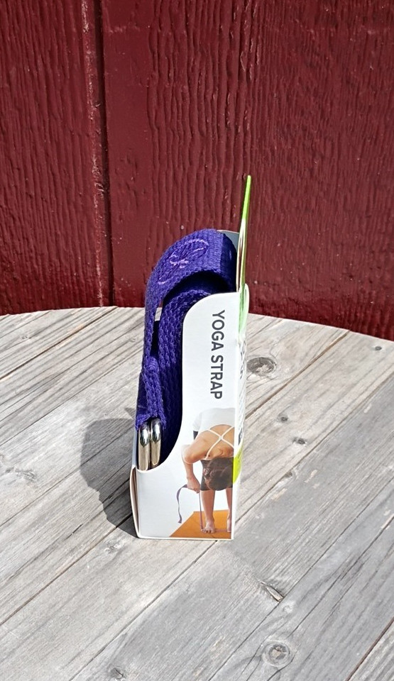Gaiam 6 Foot Yoga Strap Blue New In Box Stretch Exercise Fitness Strap