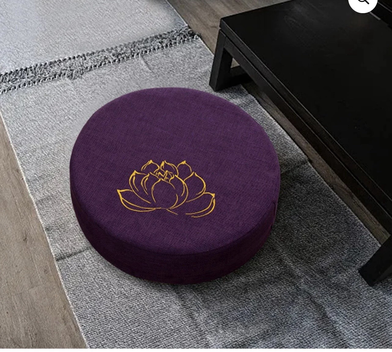 Round Yoga Meditation Cushion 16 » Dia Zippered Cover Meditation Accessories