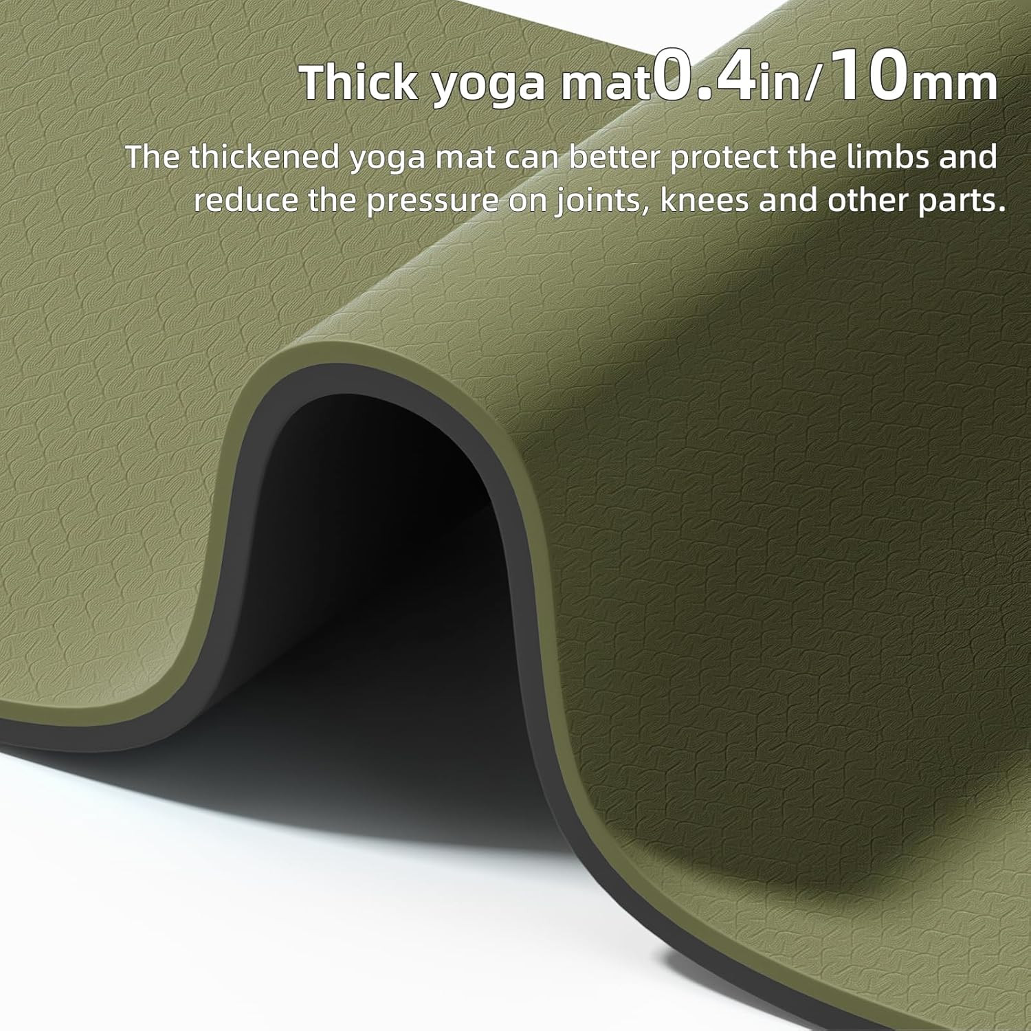 Yoga Mat Thick(10Mm) Exercise Mat Non Slip Anti-Tear,72&Prime;X35&Prime; Extra Large Pilates
