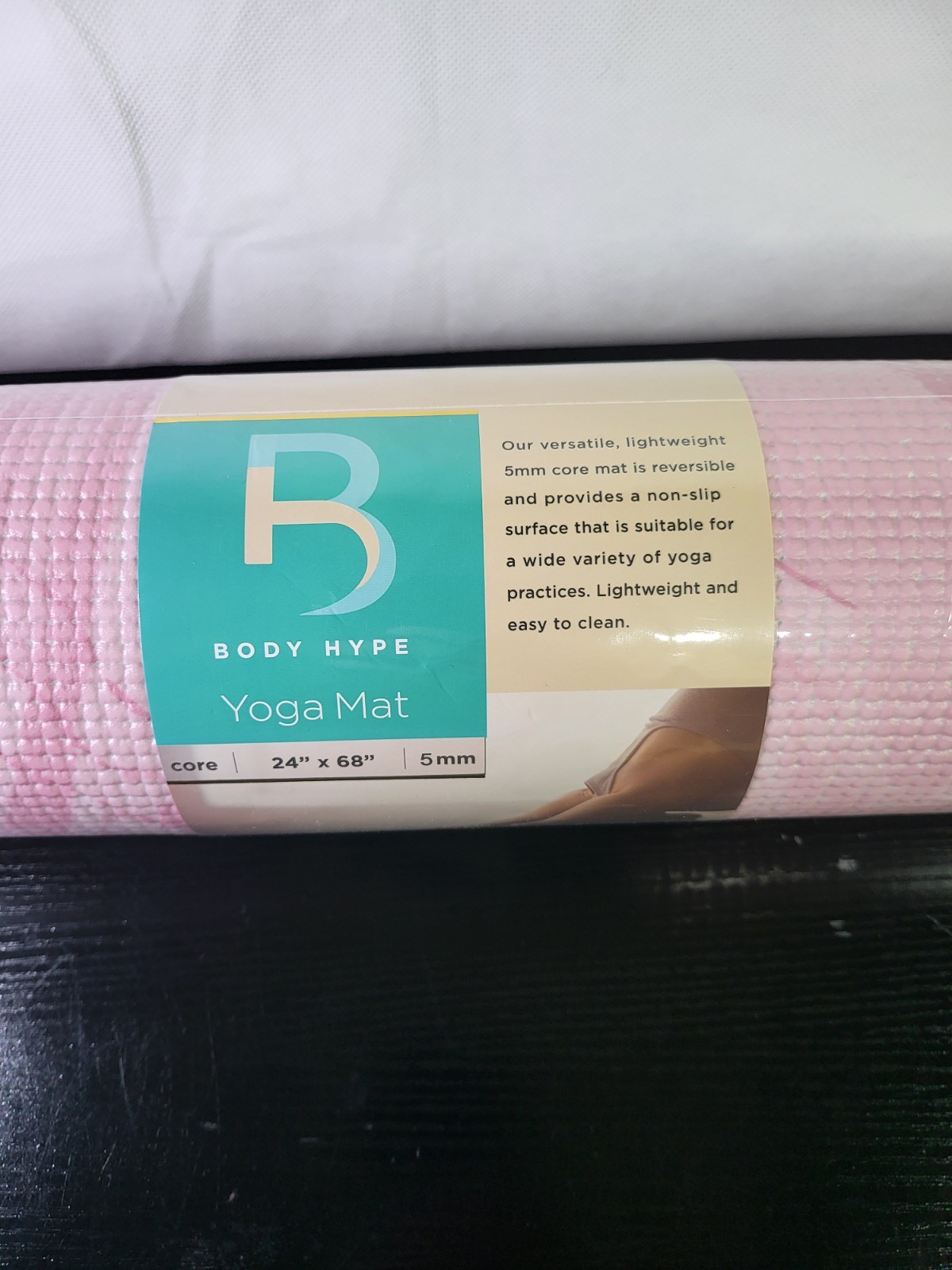 Yoga Mat Body Hype 5mm 24&Prime; X 68&Prime; Reversible Non-slip