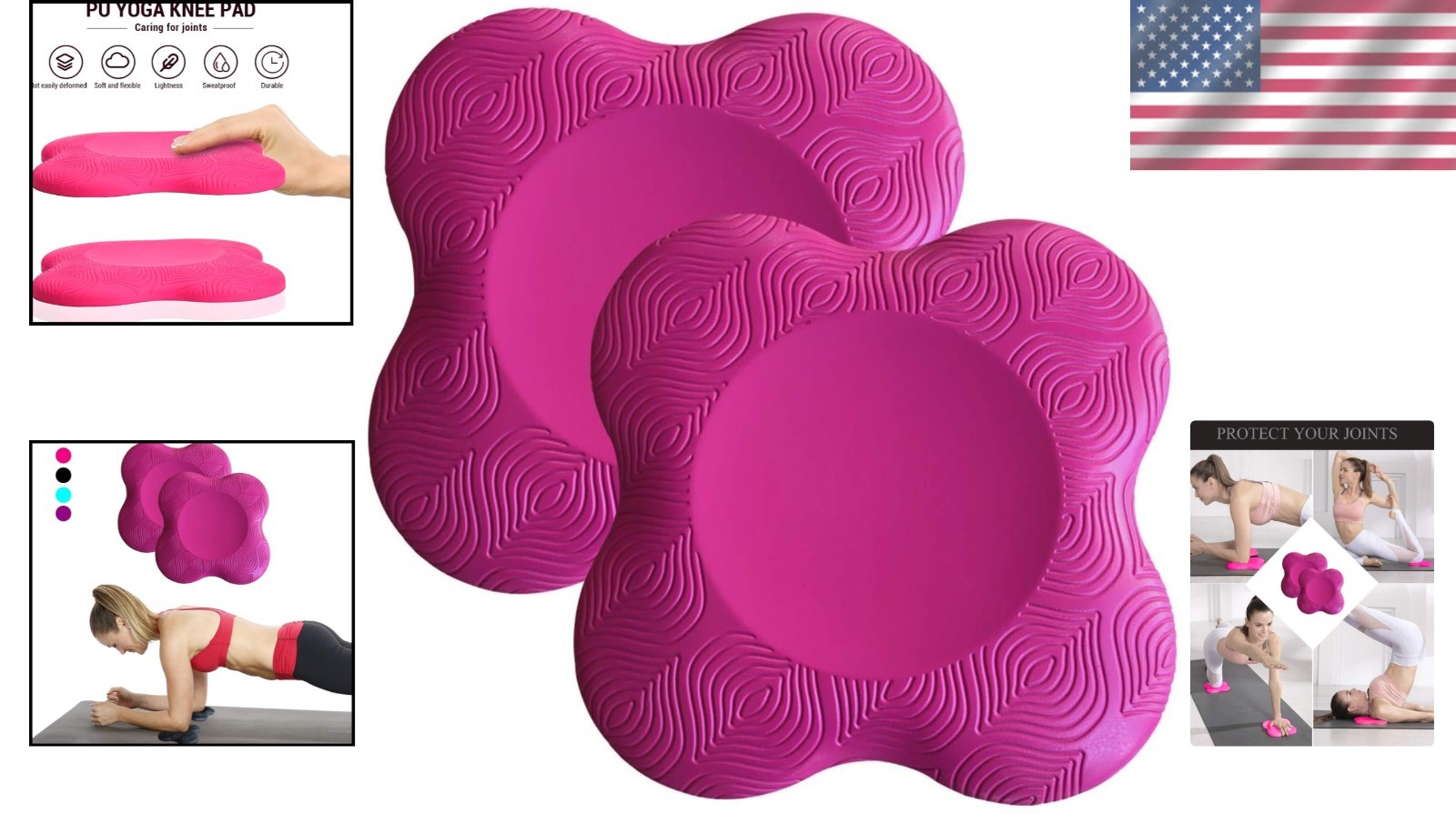 Luxury Yoga Knee Pad Cushion – Extra Thick Foam for Joint Protection & Comfort