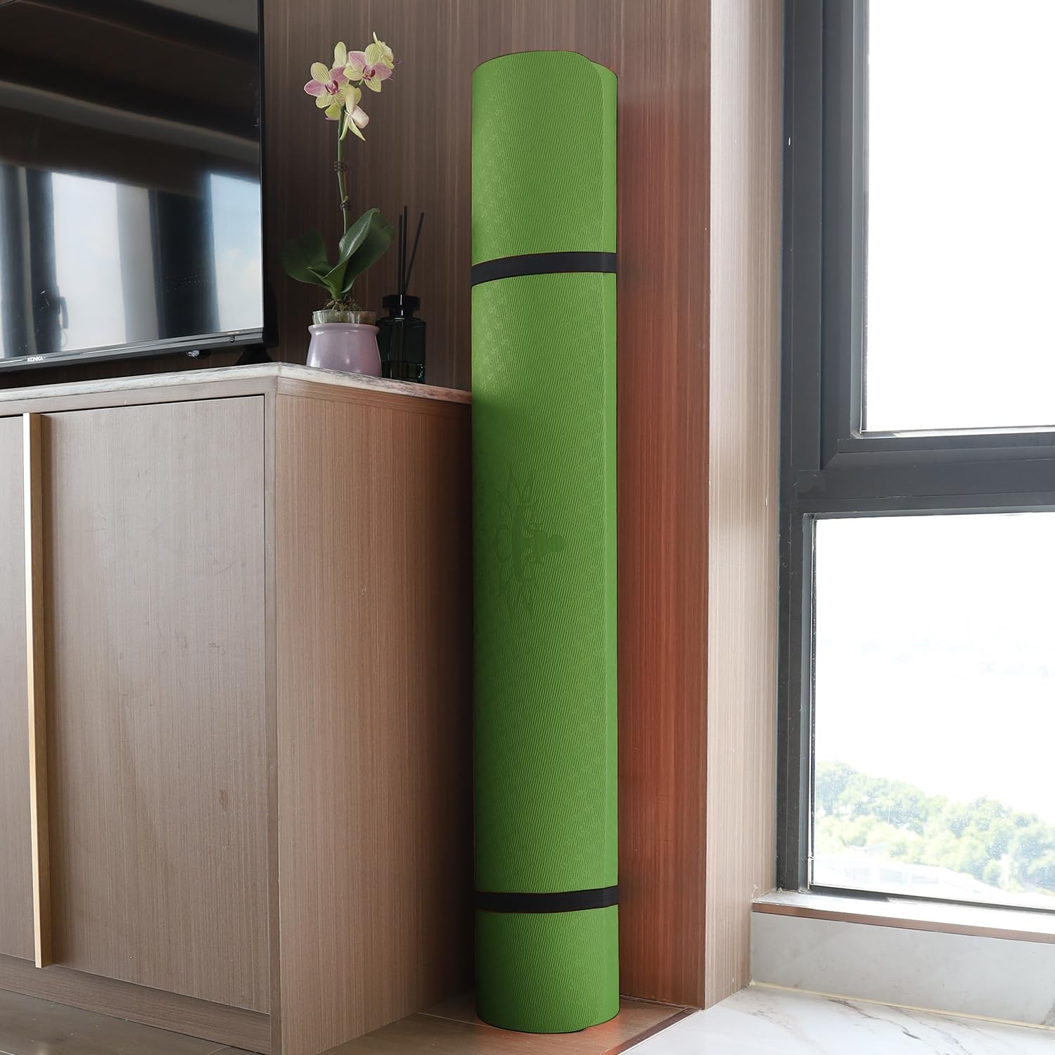 Large TPE Yoga Mat 6&rsquo;x4&rsquo;x1/2&Prime; Extra Thick Non-Slip Exercise Mat – for Yoga Pi…