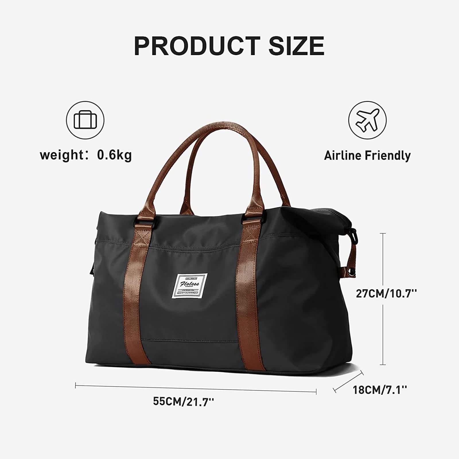 Sport Travel Duffle Bag Large Gym Tote Bag for Women, Weekender Bag Carry on …
