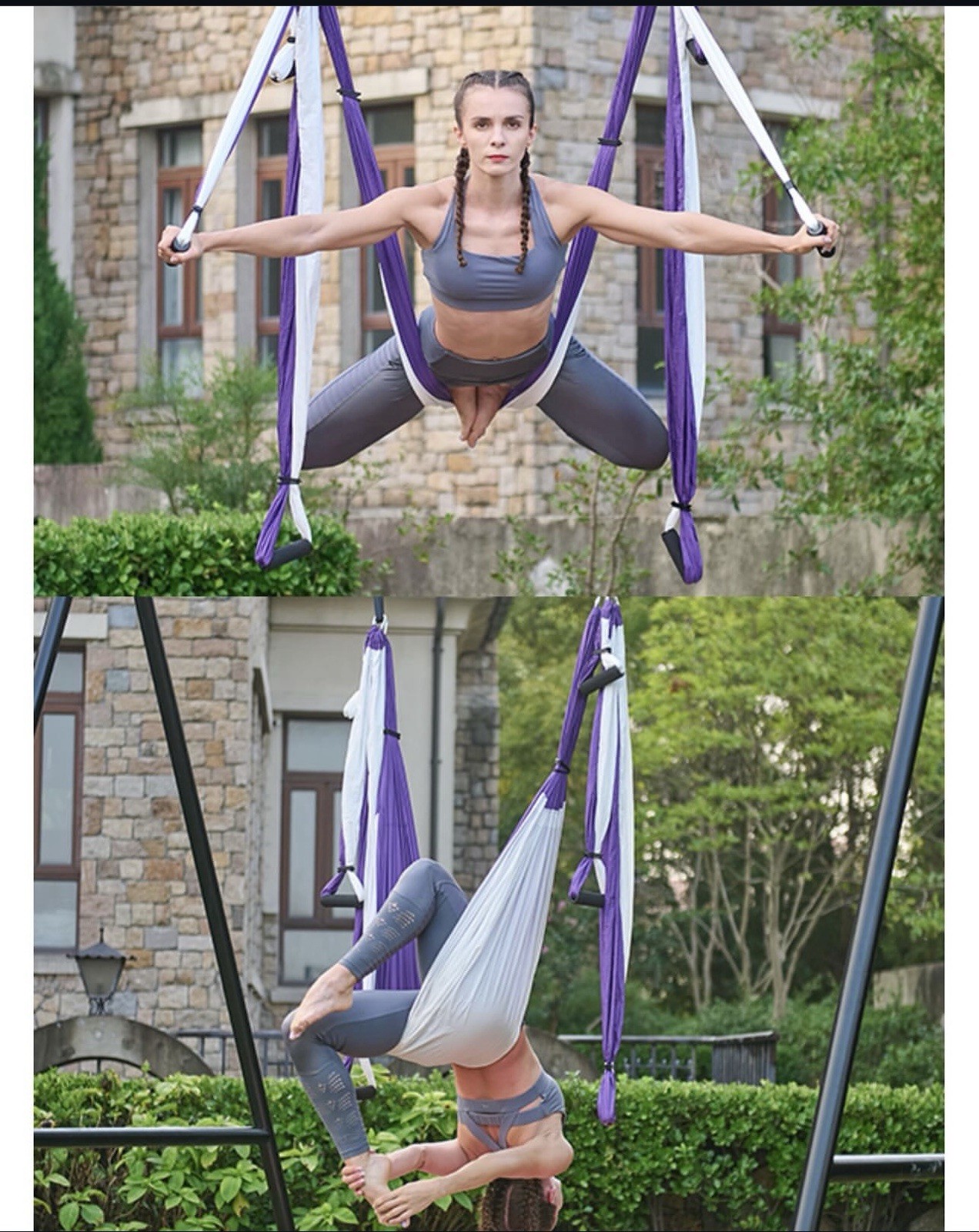Trapeze Inversion Equipment Include 2 Extensions Straps and Ceiling Mounting
