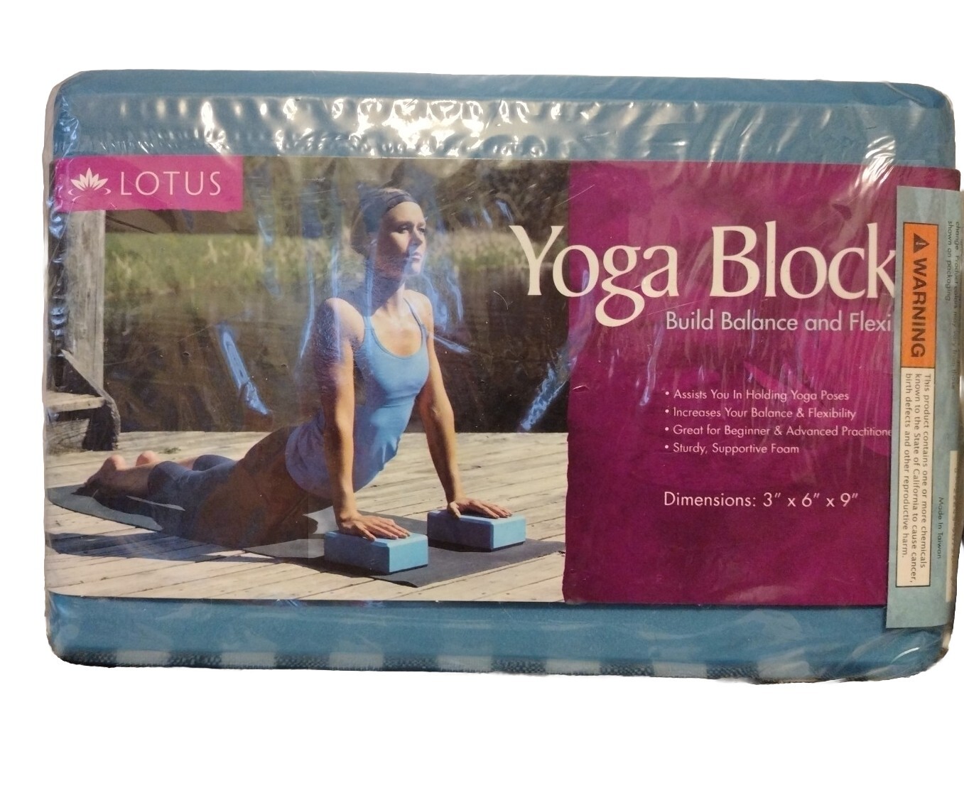 Lotus 2 Yoga Blocks, Build Balance And Flexibility (3&Prime; x 6&Prime; x 9&Prime;) [NEW]