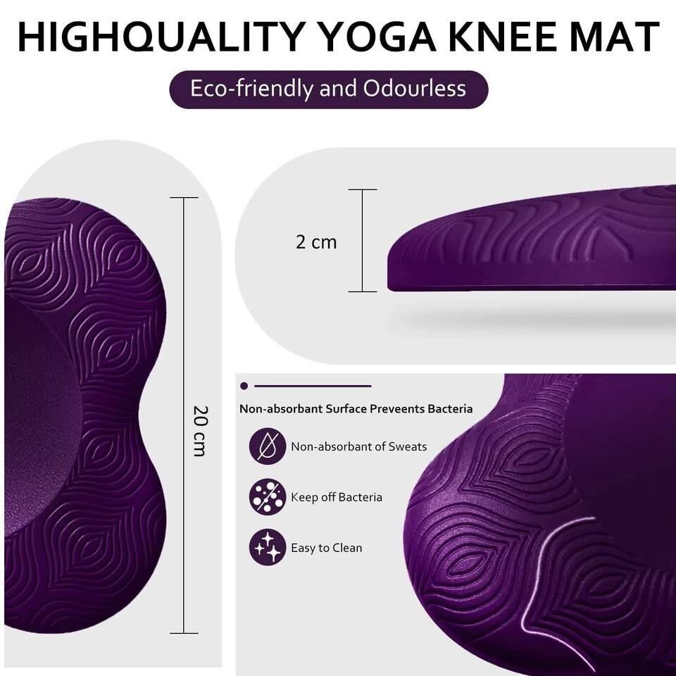 Yoga Knee Pad Cushion Extra Thick for Knees Elbows Wrist Hands Head Foam Pilates