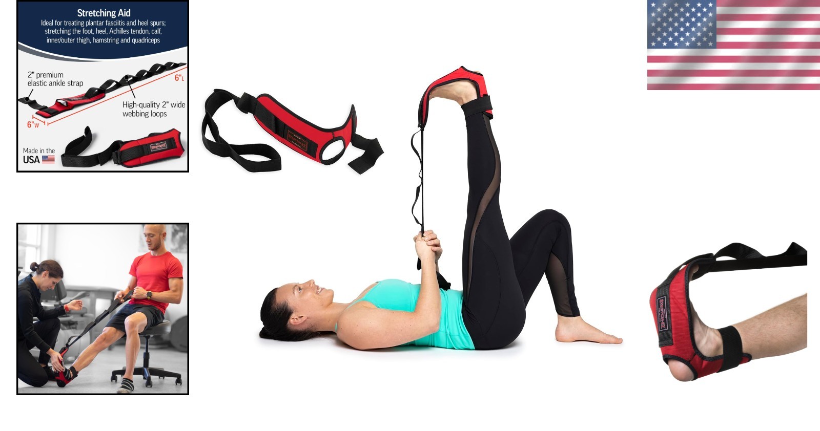 Durable Stretching Strap for Plantar Fasciitis & Leg Therapies – Unisex Design-