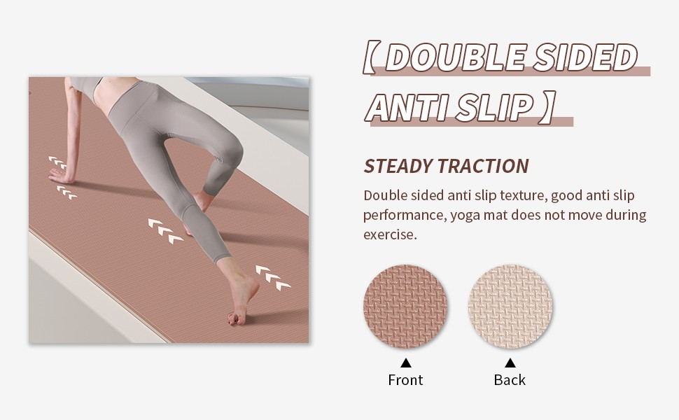 Yoga Mat Non Slip Anti-tear,extra thick-2/5 inch（10MM）High Resiliency
