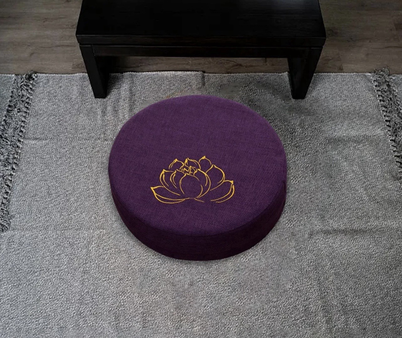 Round Yoga Meditation Cushion 16 » Dia Zippered Cover Meditation Accessories