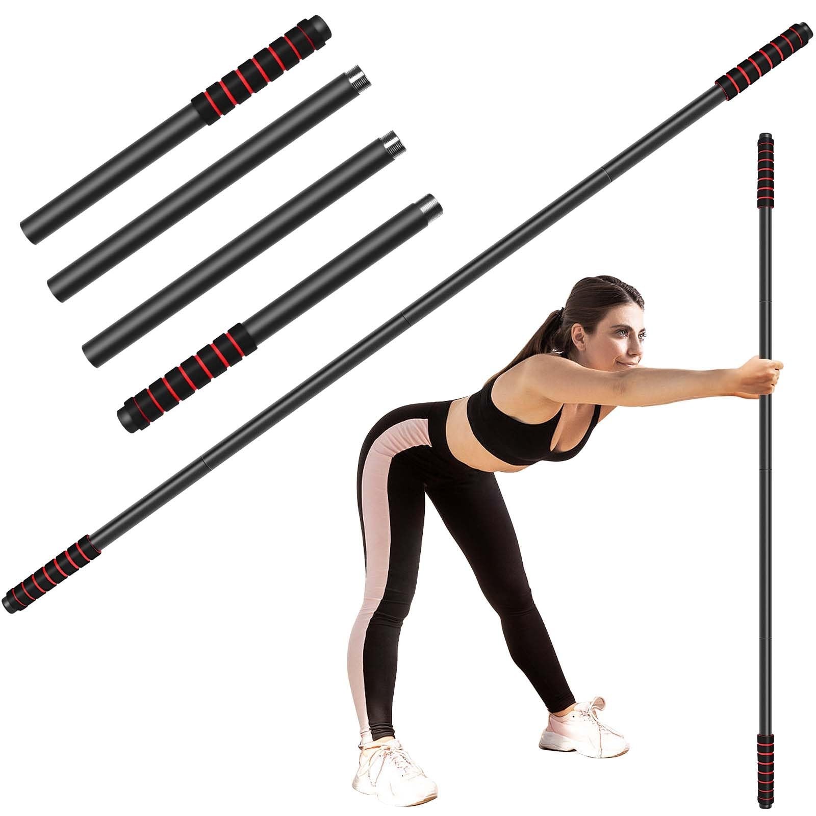 Yoga Stick Sturdy Steel, 5 Ft Adjustable Stretching Stick for Mobility, Flexi…