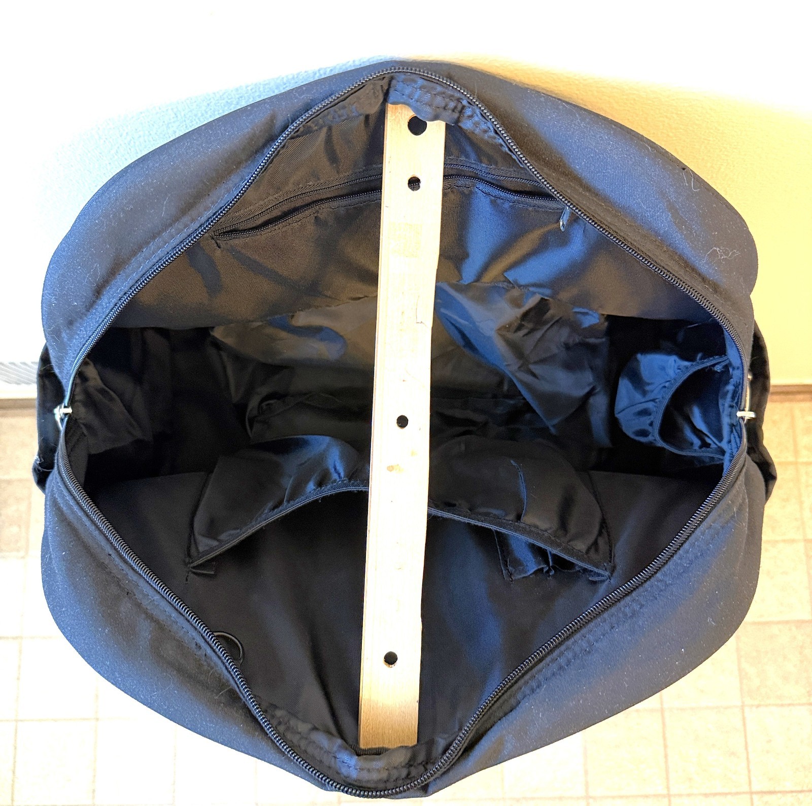 Black Quilted Polyester Gaiam Everything Fits Yoga Bag New