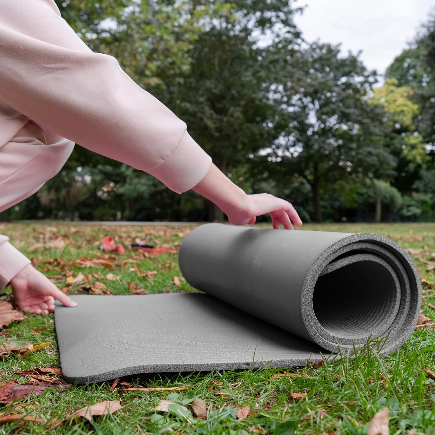 Balancefrom Yoga Mat, 1-Inch Extra Thick High Density Exercise Mat, Anti-Tear Ex