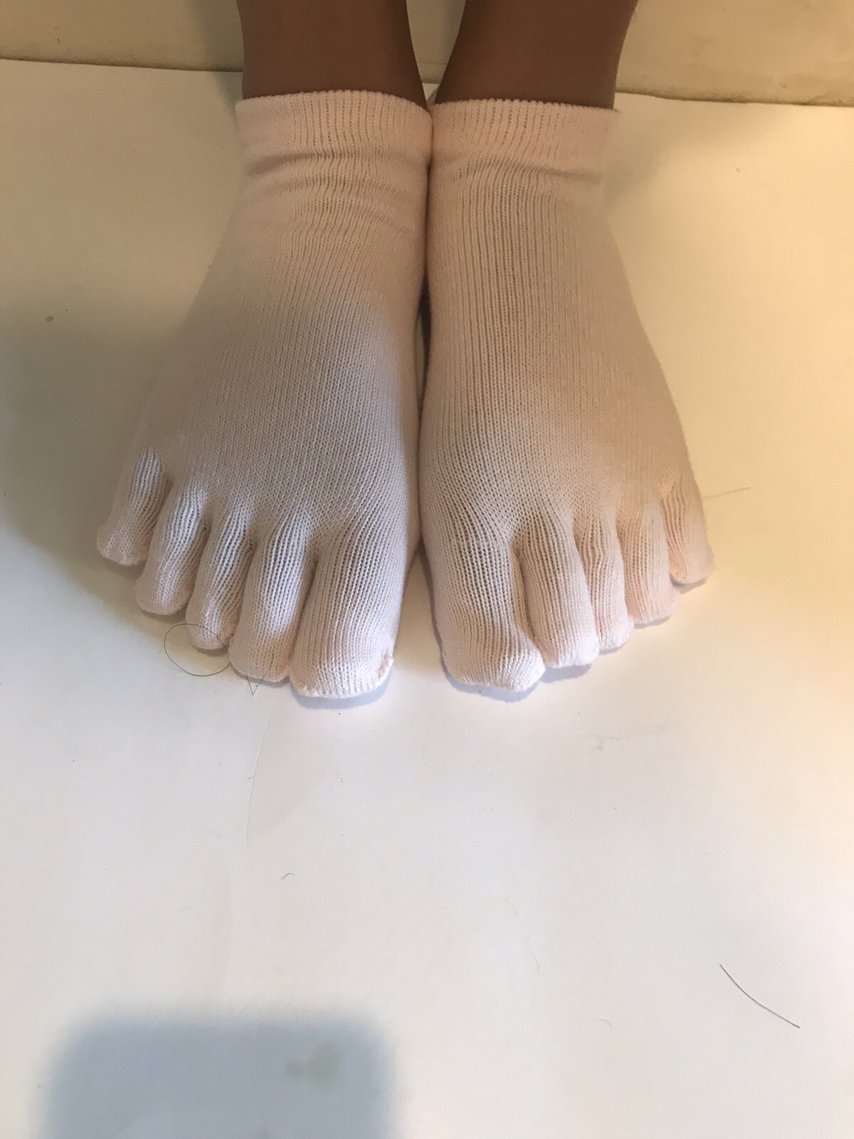 Pink Jara Bamboo Yoga Socks Full Toe Non Slip, No Show, S-M Control/Balance 2-pk