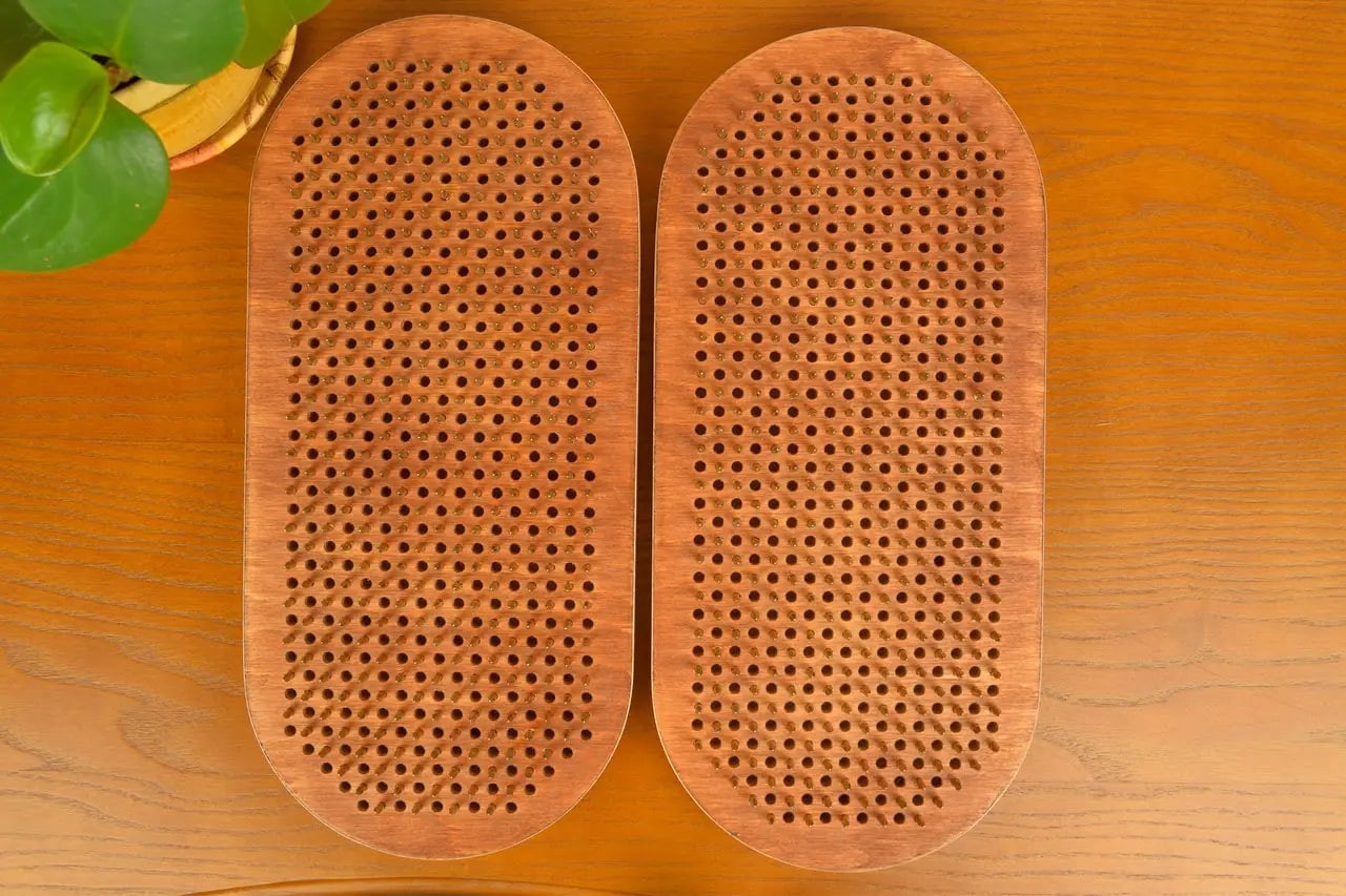 Sadhu Board « Leaves » Yellow Galvanized Nails 10 mm/0.4 inch