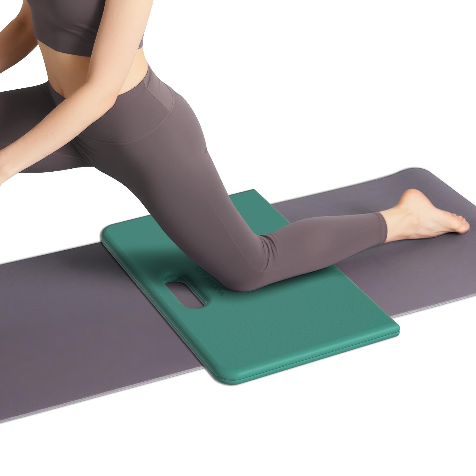 Yoga Knee Pad – Foldable Non-Slip POE Cushion, Folding Pad with Handle, Light…