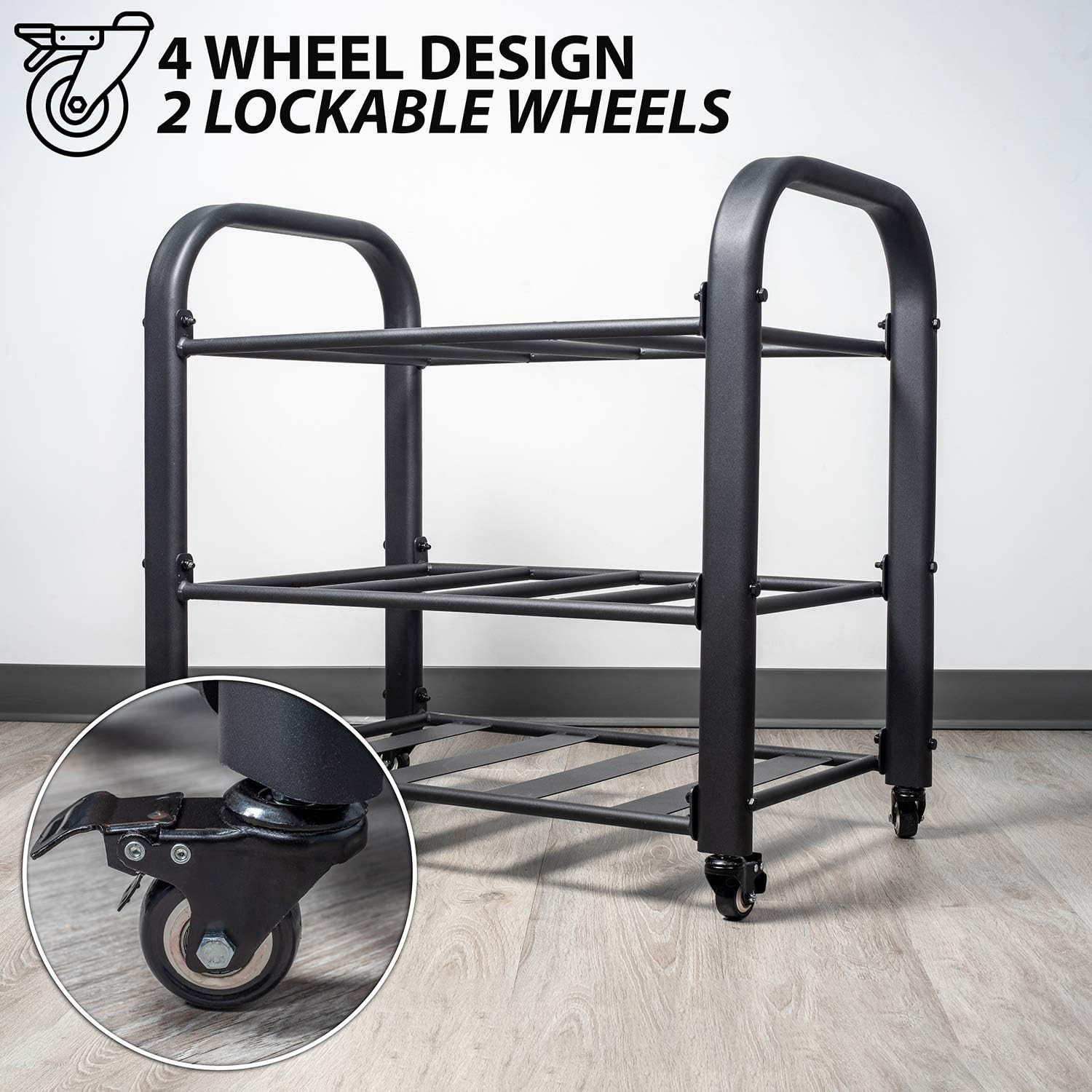Yoga Mat Storage Rack – Ideal Cart for Yoga Mats & Gym Equipment
