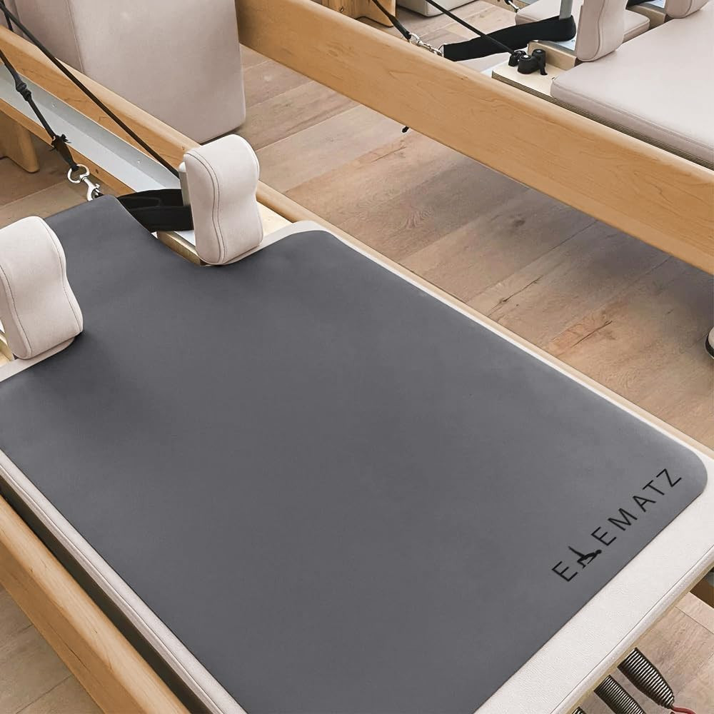 Premium Pilates Reformer Mat – Machine Washable Suede & Natural Rubber – Non-Sli