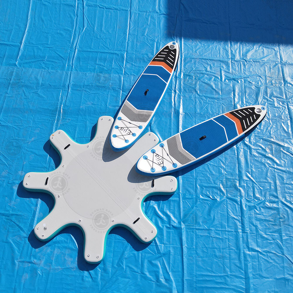 NEW DWF 9&rsquo;6&Prime; Inflatable Yoga Dock Platform For Yoga Fitness Ocean Sea