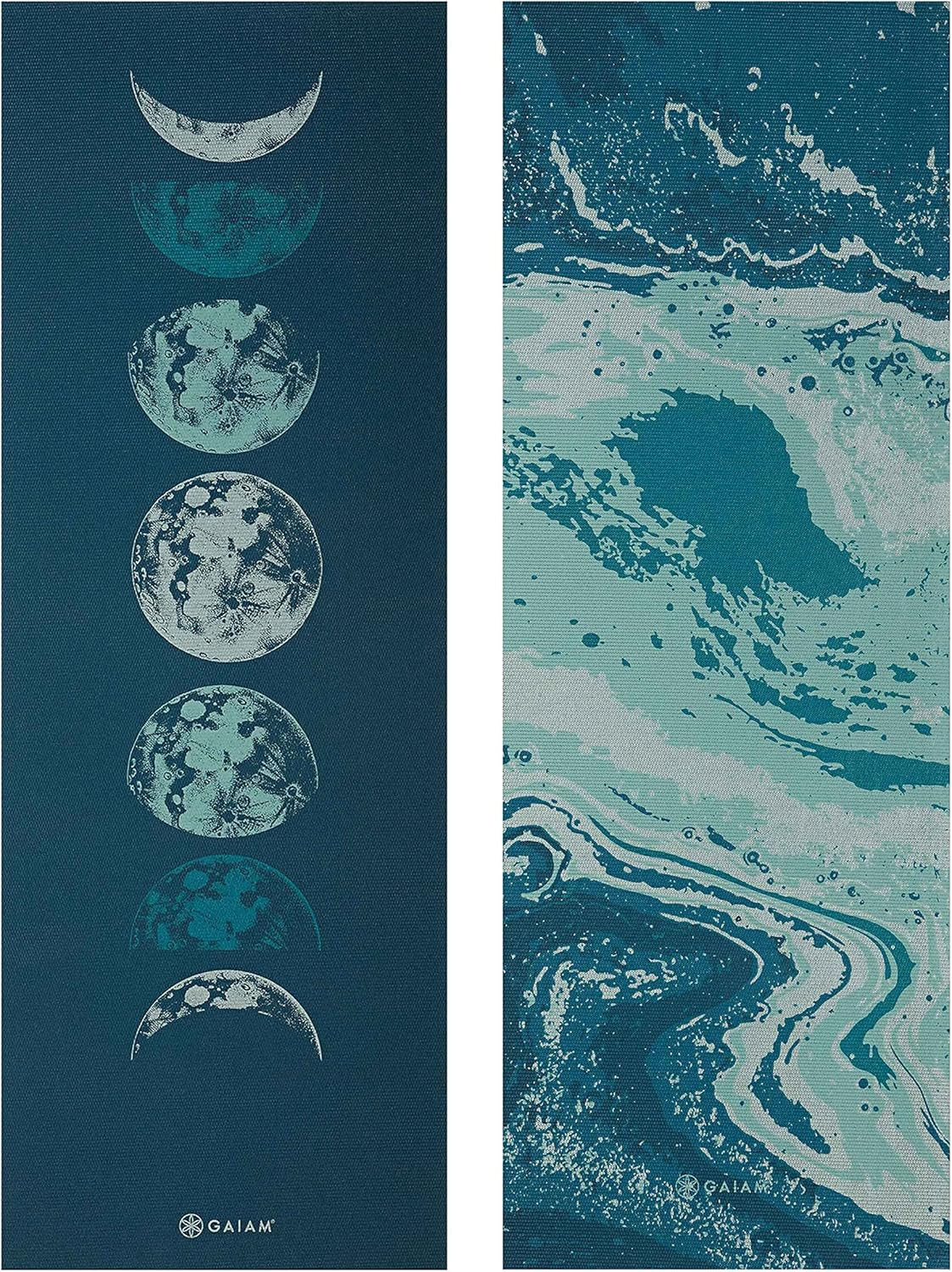 Gaiam Yoga Mat – Premium 6Mm Print Reversible Extra Thick Non Slip Exercise & Fi