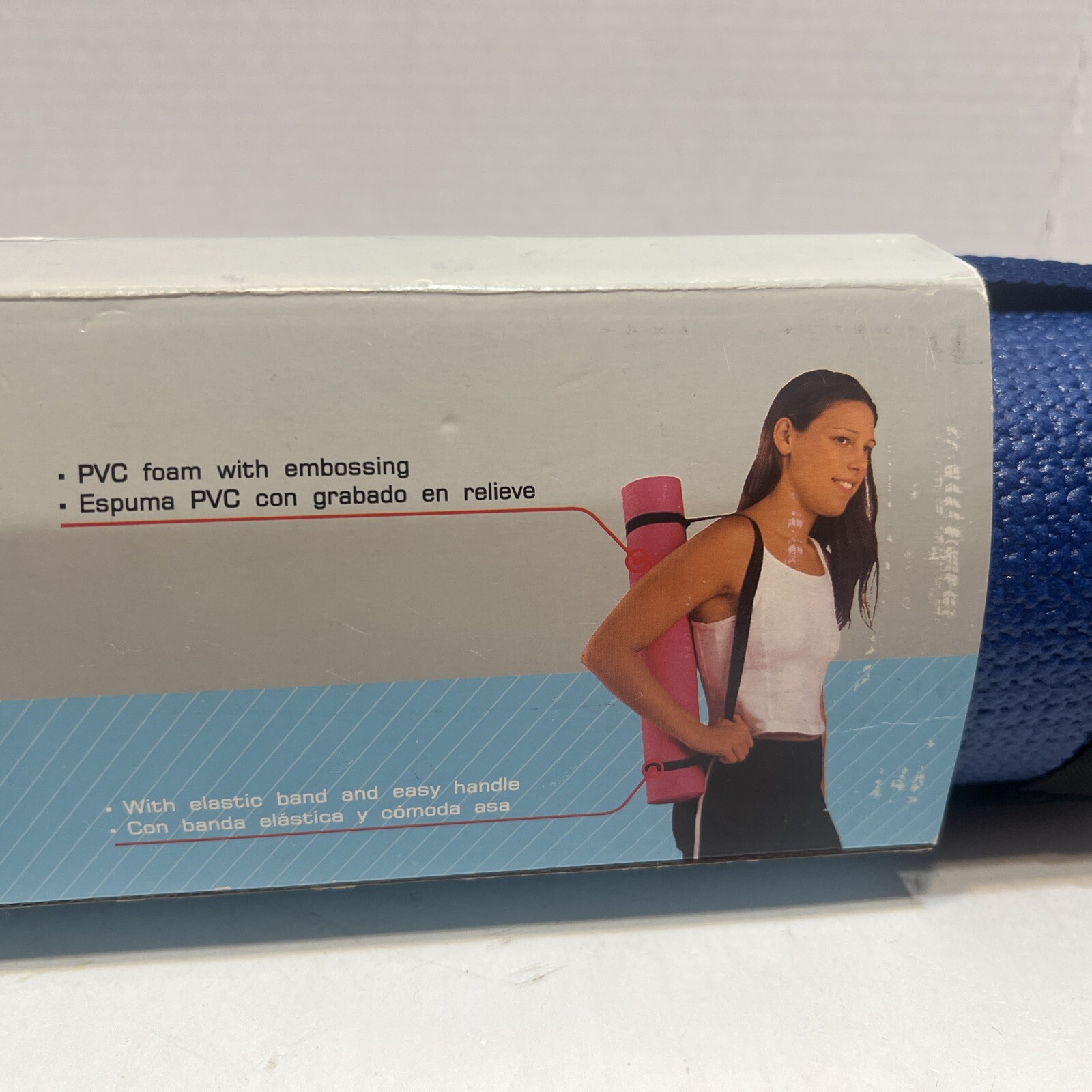 NEW Athletic Works Non Slip Yoga Mat Exercise Training 68 x 24 Inches – Blue