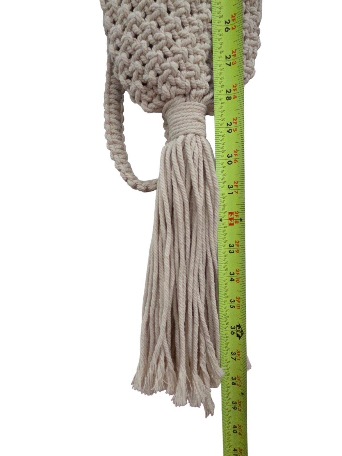 New Oak And Reed Beige Macrame Yoga Carry Bag Boho Free People 100% Cotton