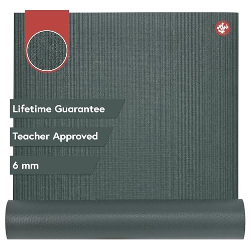 PRO Yoga Mat – 6mm | Lifetime Durability | Hygienic 71&Prime; x 26&Prime; Black Sage