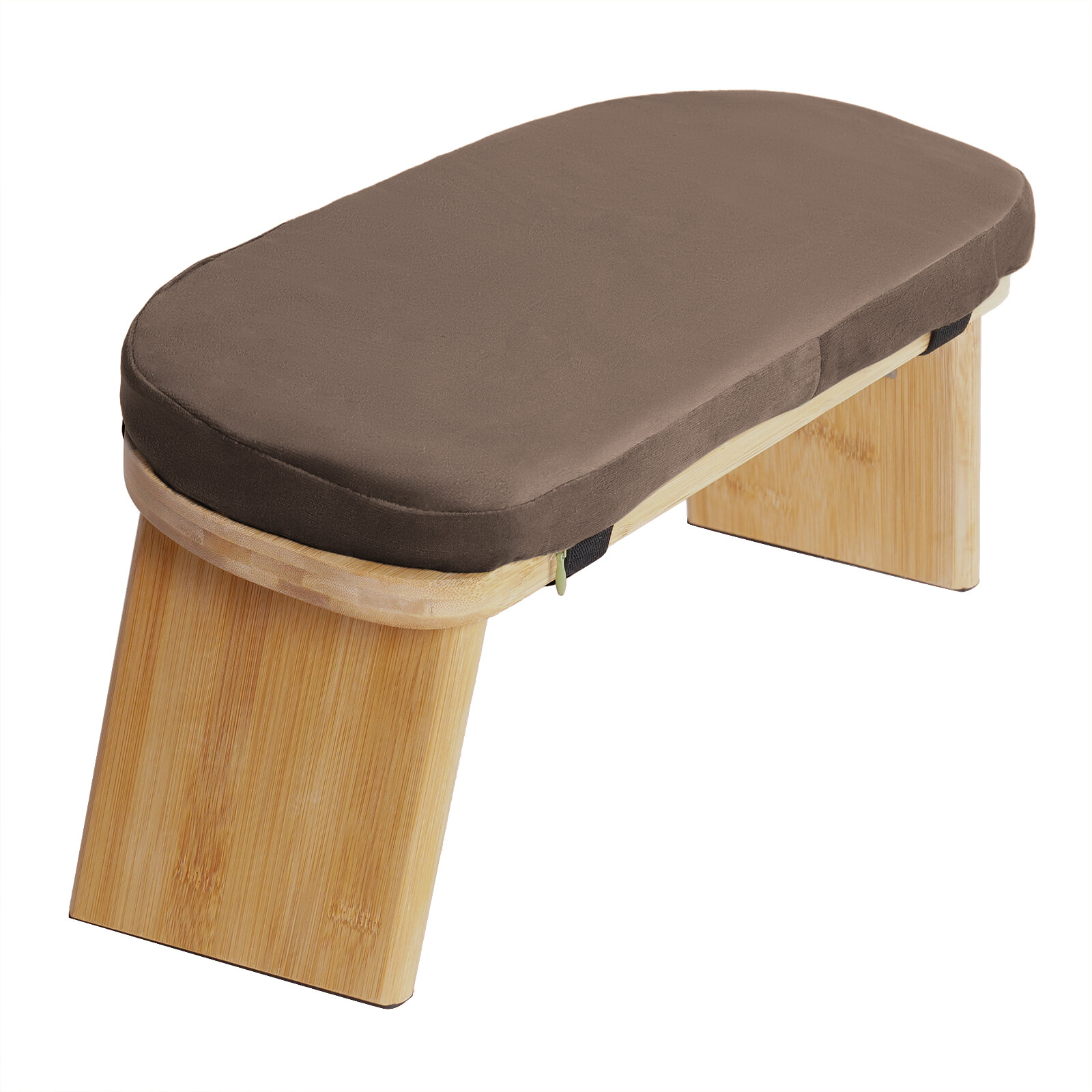 Foldable Bamboo Meditation Bench, Meditation Stool-Prayer Kneeler Chair for Yoga