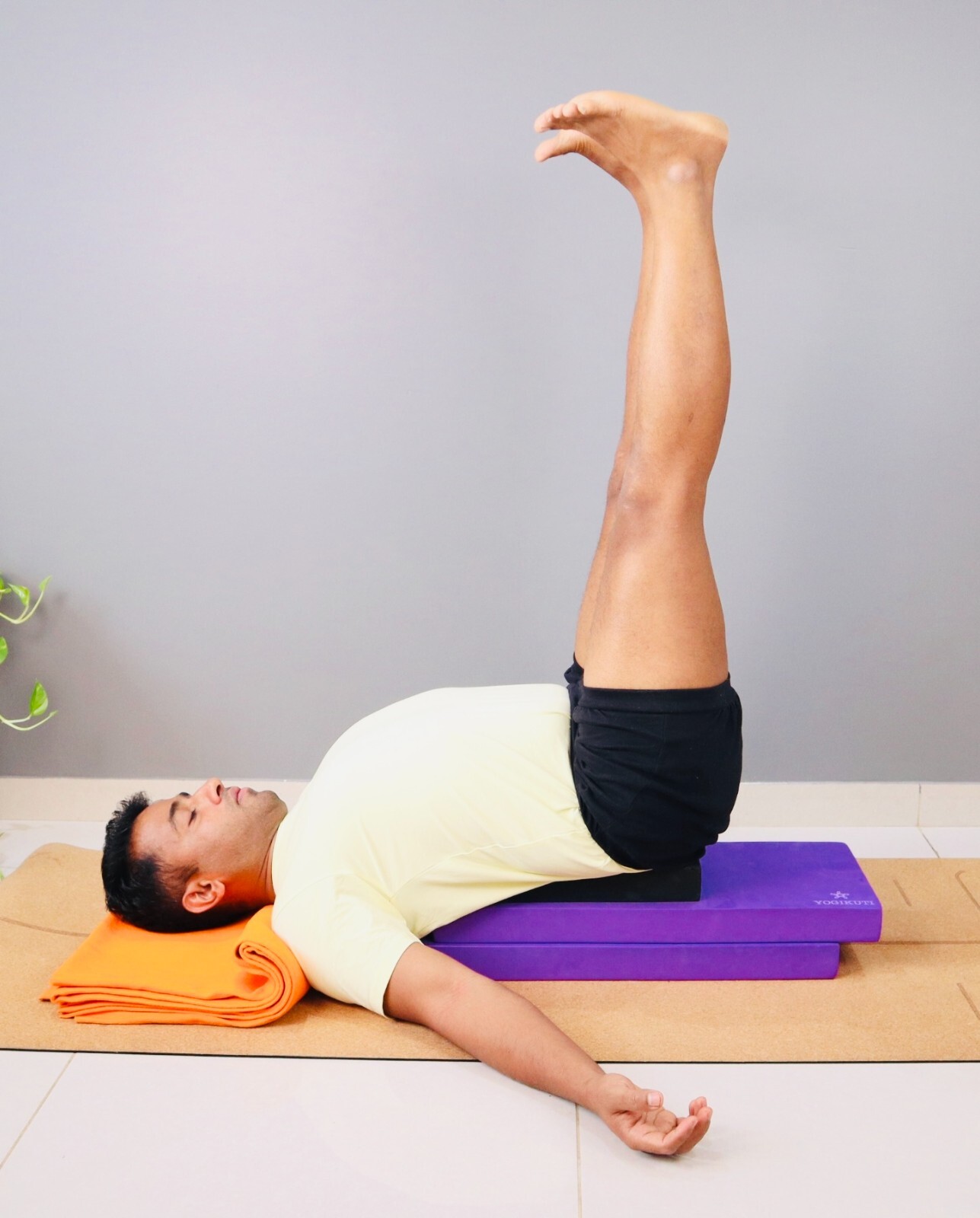 Shoulderstand Foam Block, yoga props, Iyengar yoga, Iyengar yoga props, yoga