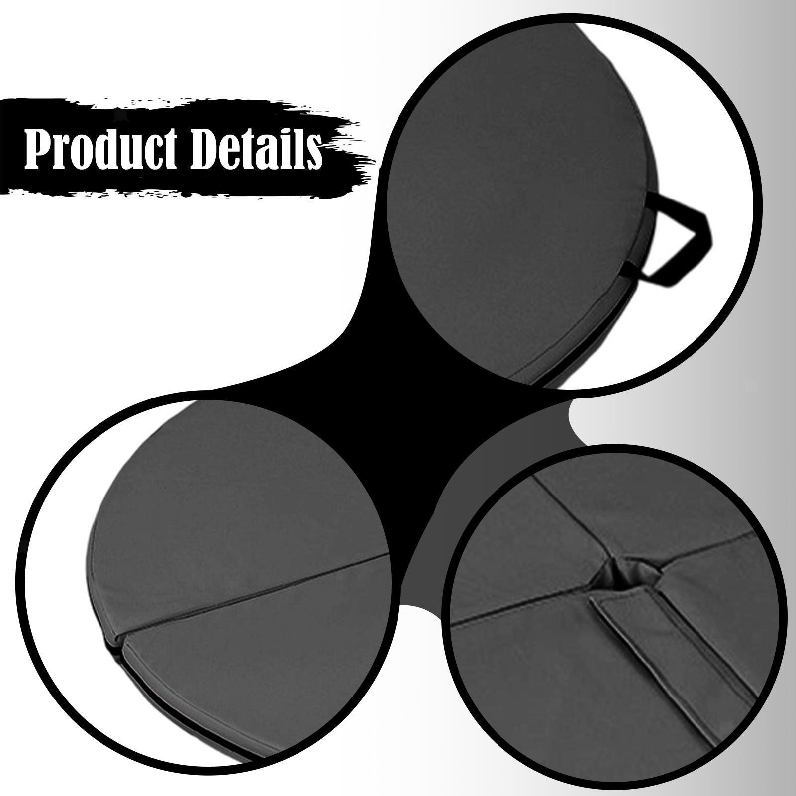 Folding Pole Dance Mat Black Dancing Floor Cushion Women with Epe Foam Padding
