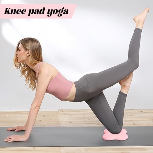 2 packs Yoga Knee Pad Cushion Extra Thick for Knees Elbows Wrist Hands Pink
