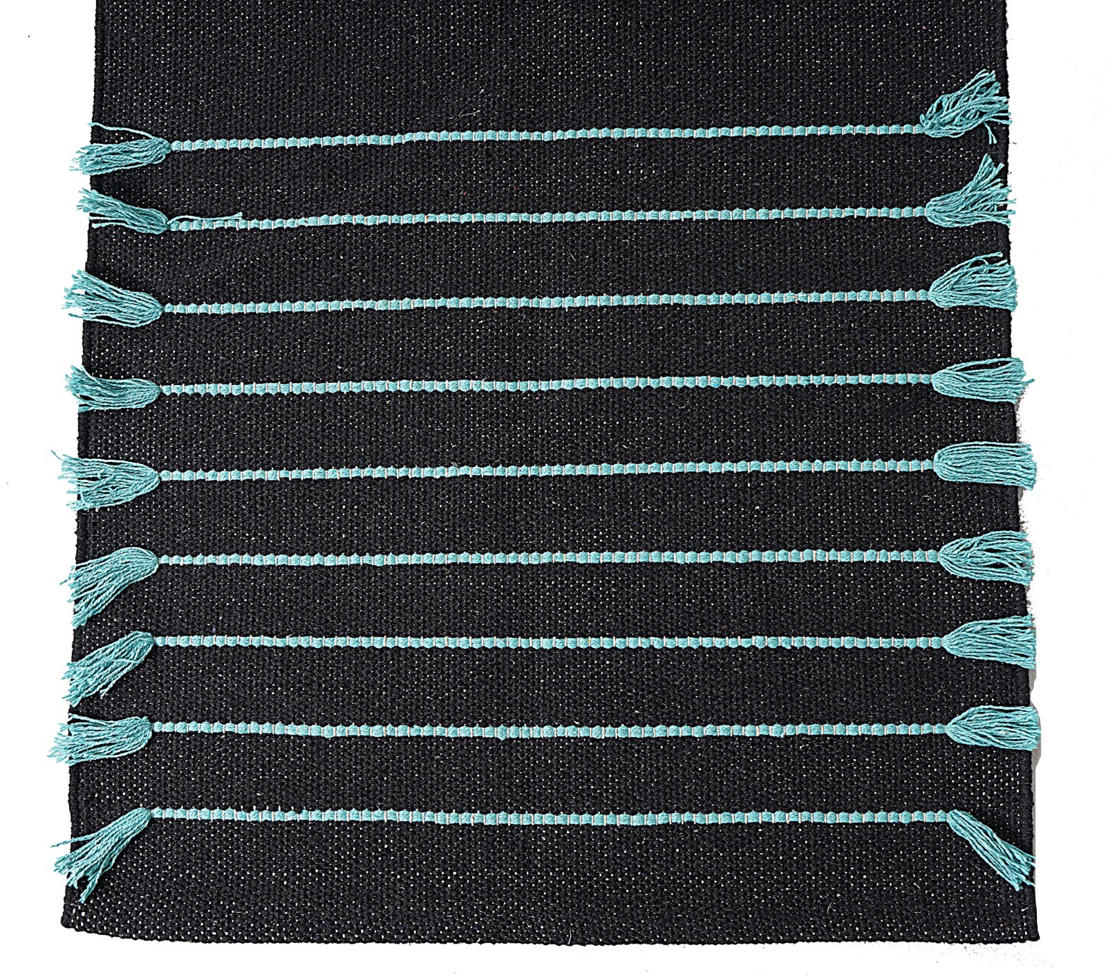 Herbal Organic Cotton Yoga Mat: Hand-Woven Non-Slip Fitness Rug 24”x72”x5mm