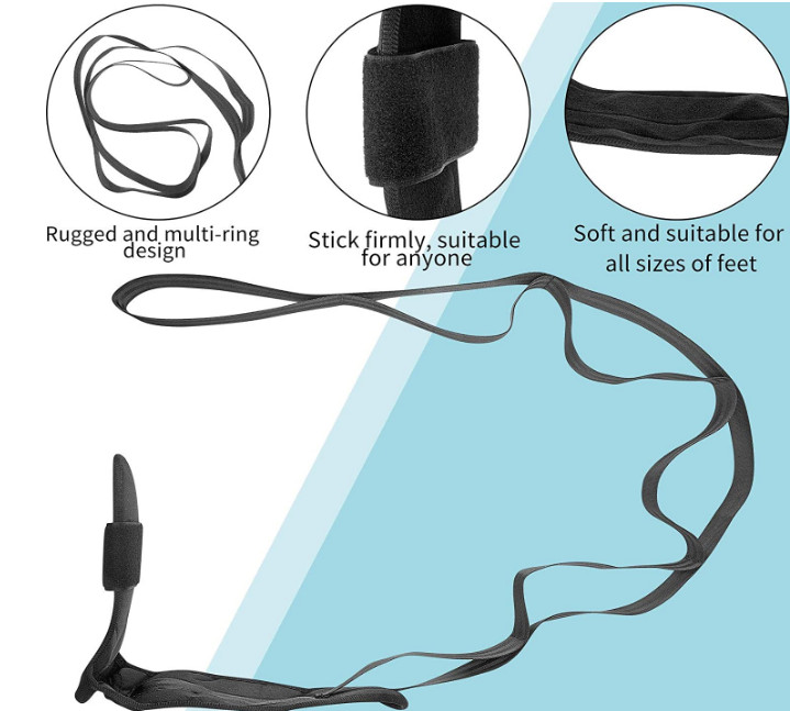 Yoga Ligament Stretching Belt Foot Drop Strap Plantar Fasciitis Leg Training US