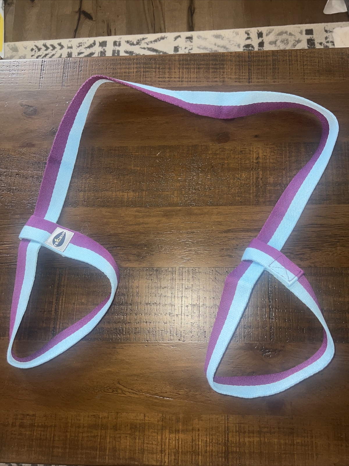 TECEUM Yoga Mat Strap – Adjustable Mat Holder Sling – 64 IN, Mixed Blueberry