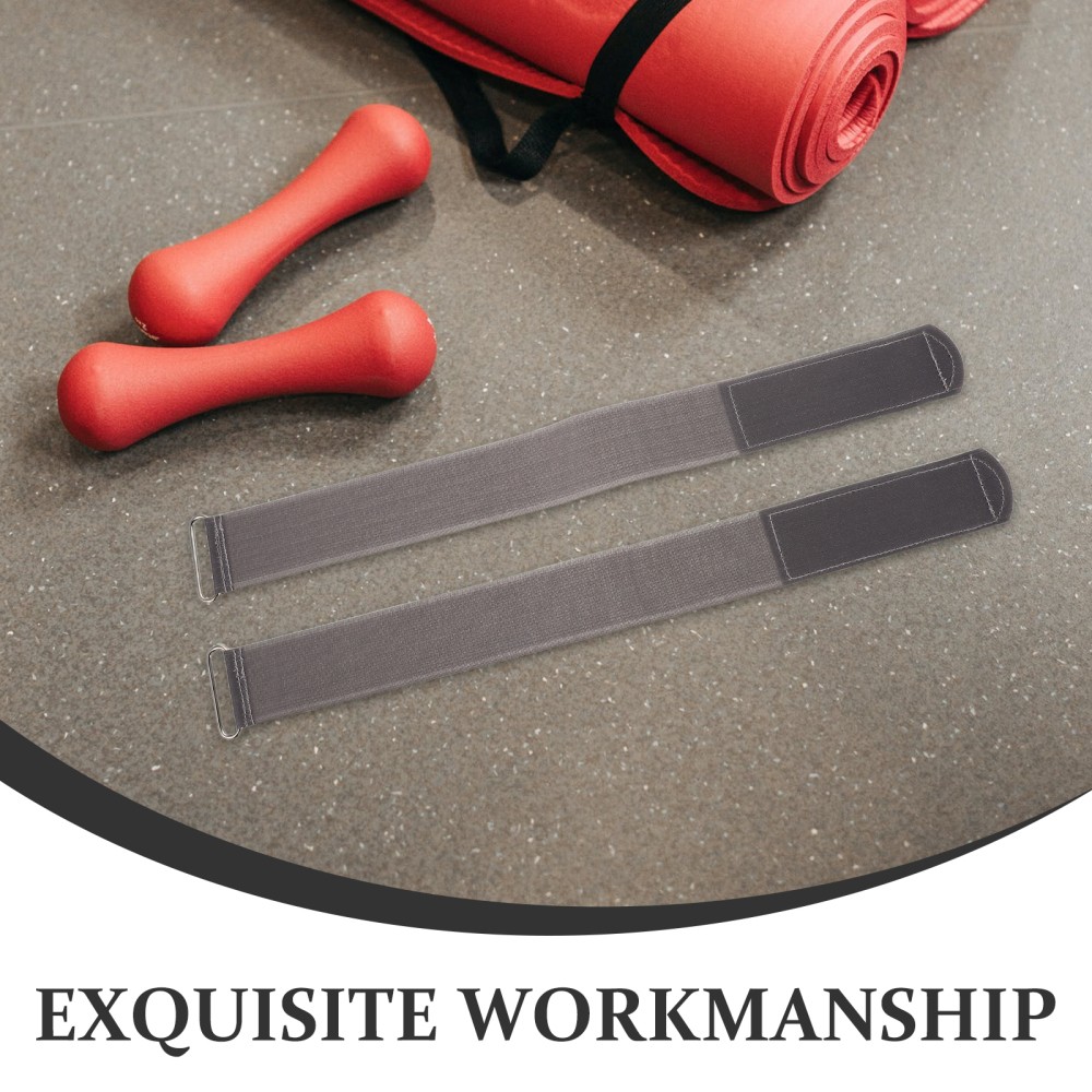 2Pcs Reusable Nylon Pedal Straps for Rowing and Elliptical Machine Home Gym
