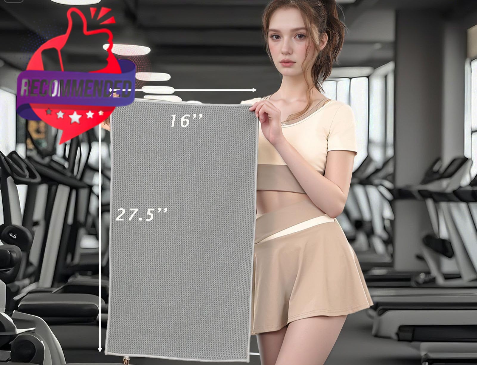 Beelvtifl Microfiber Gym Towels 3 Pack, Quick-Drying Yoga for Sport,…